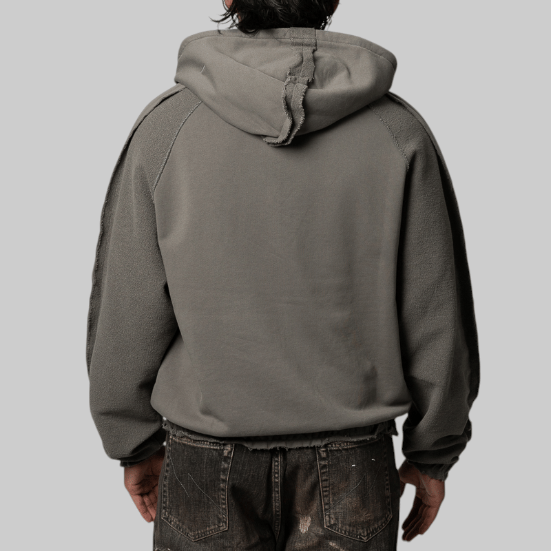 Umbro Royal Arms Zip Masked Hoodie - Smock Grey