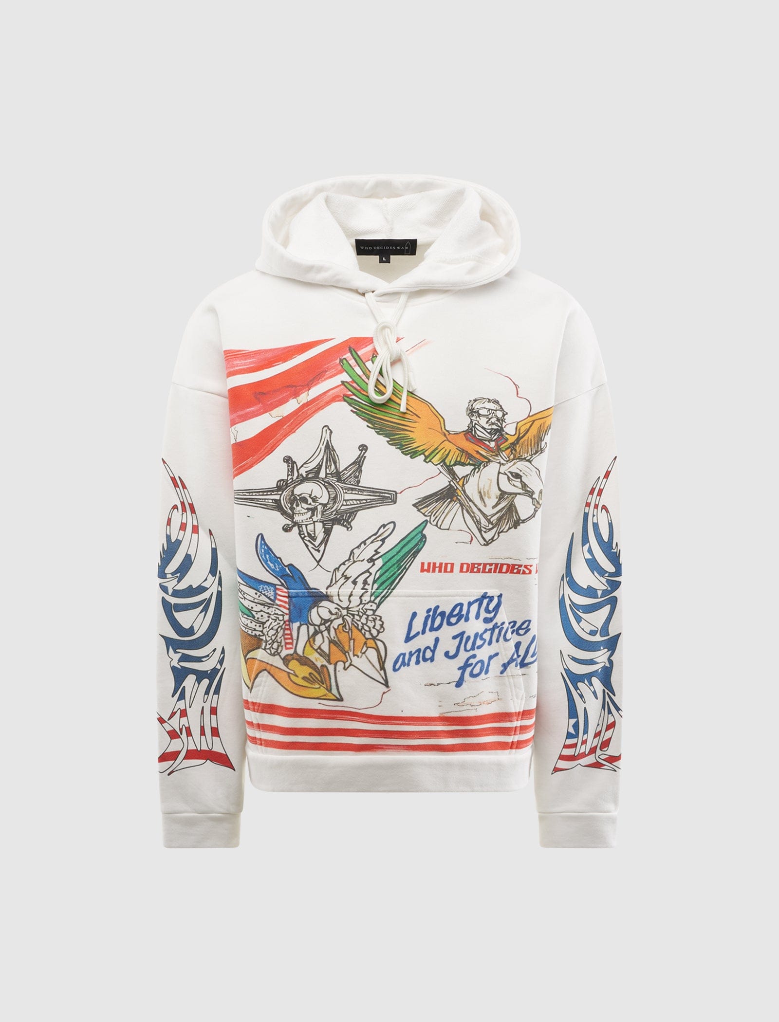WHO Decides WAR LIBERTY HOODED PULLOVER