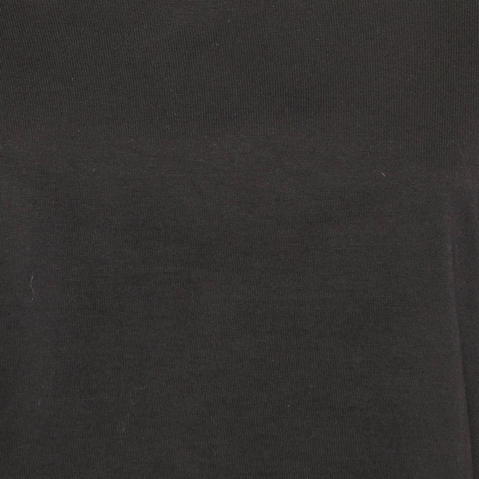 Sandro Black Cotton Rhinestone Embellished Larry Crop Top