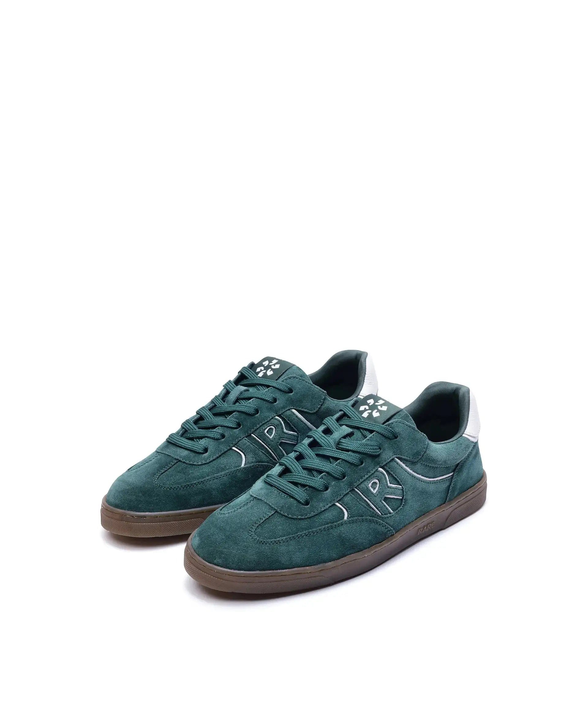 RAREZ Rare Rabbit Men Zenith Green Leather Lace - Up Closure Shoes