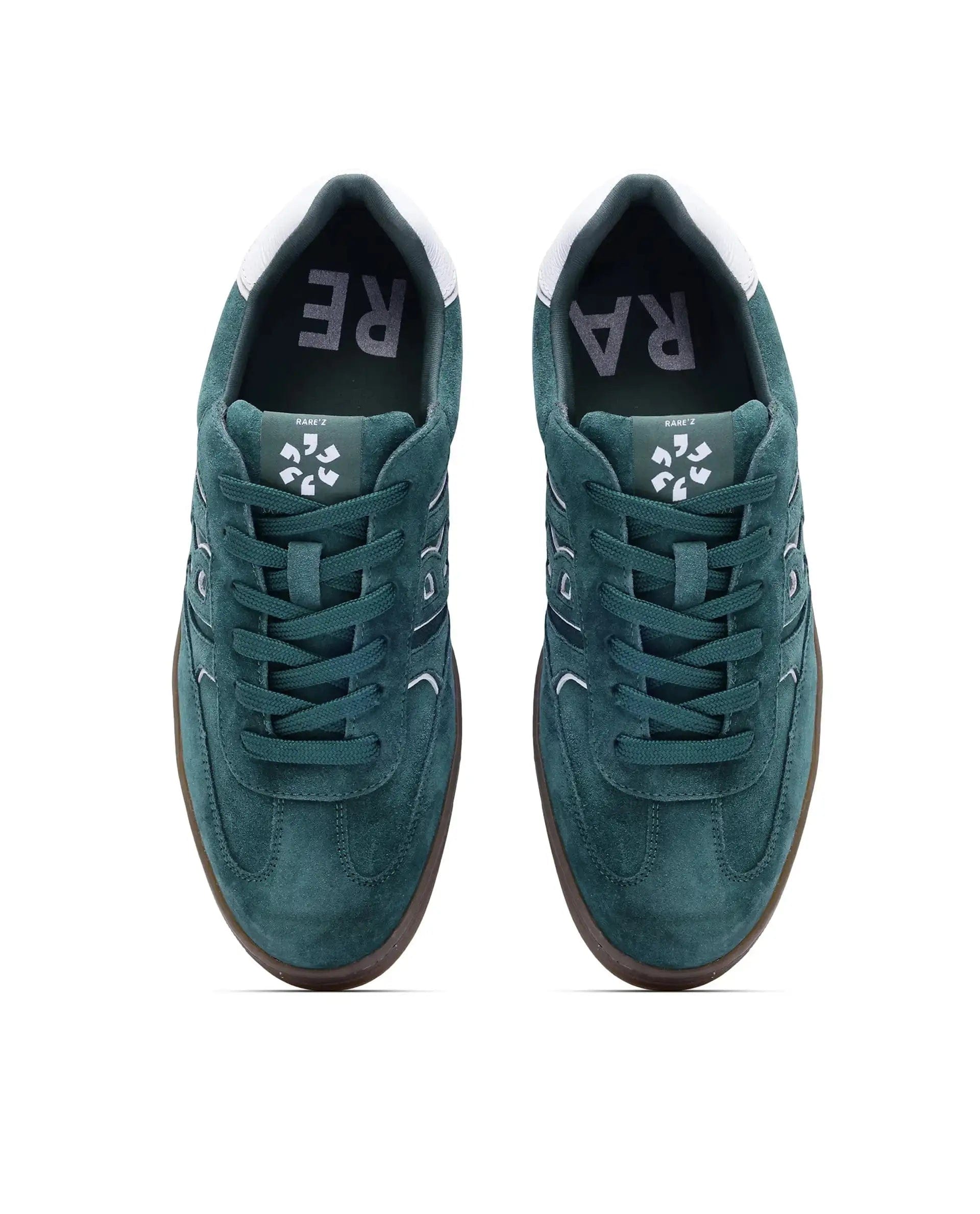 RAREZ Rare Rabbit Men Zenith Green Leather Lace - Up Closure Shoes