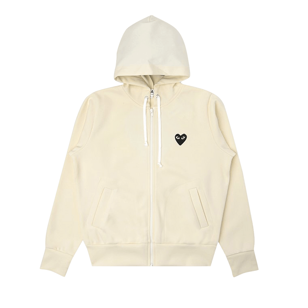 Comme des Garçons PLAY Big Black Heart Hoodie Off-White