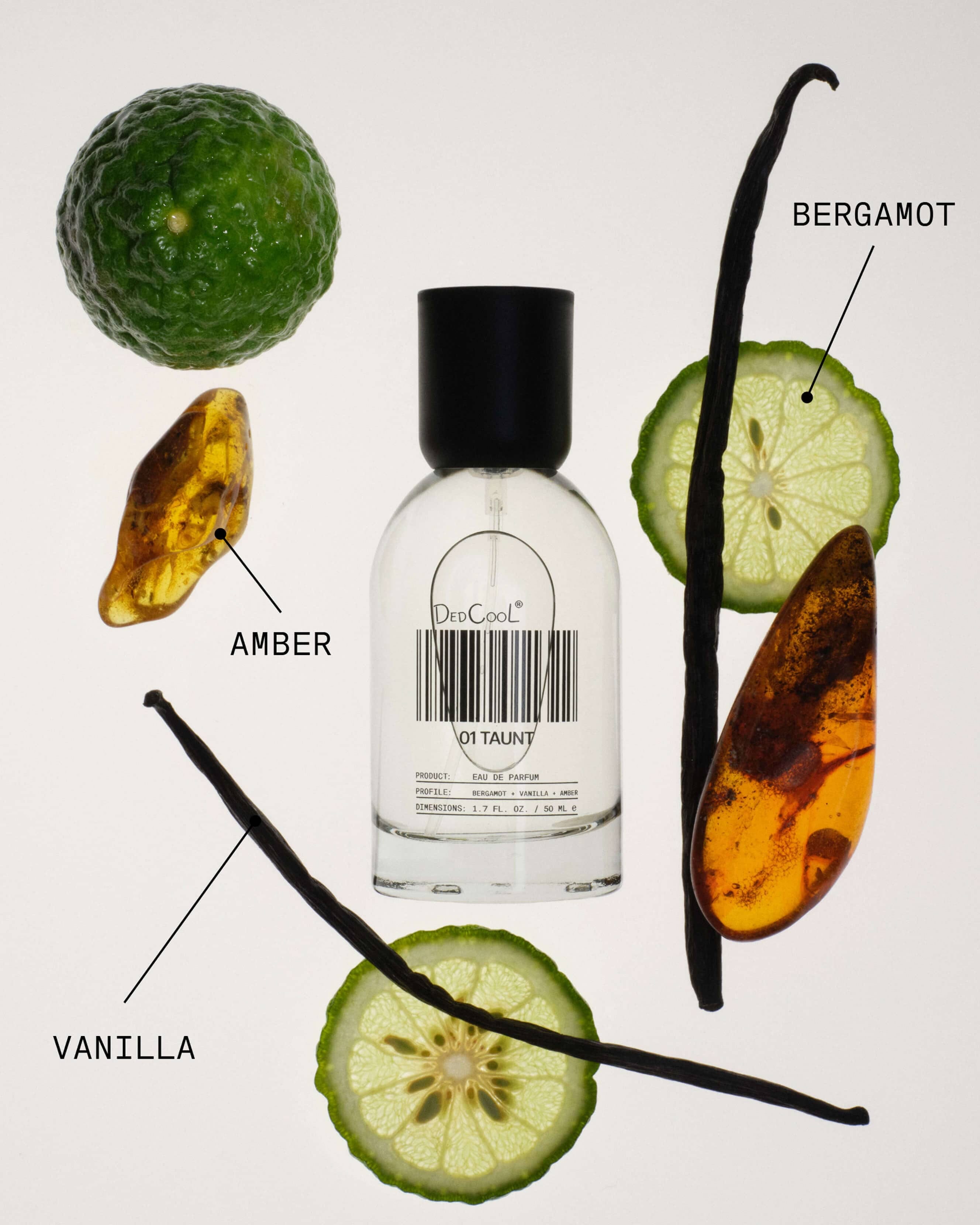 Dedcool Fragrance 01 Taunt: Bergamot/Amber/Vanilla
