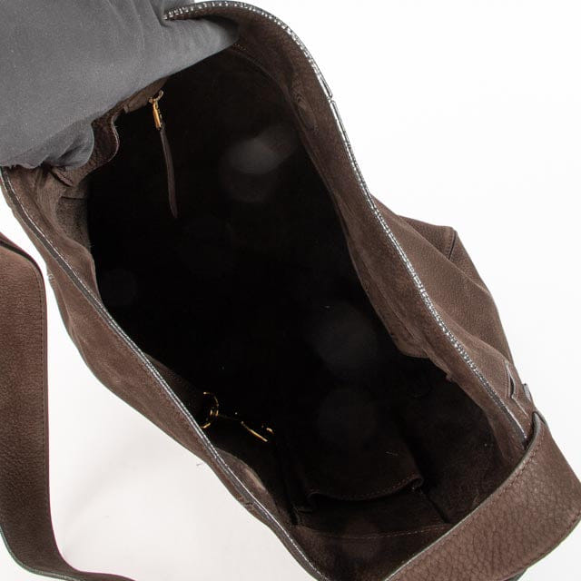 Delvaux Cafe Santiag Nubuck 24 Heures Bag