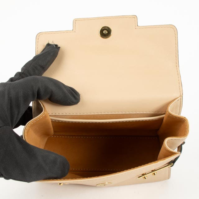 Delvaux Nude Souple Calf Tempête Micro Bag