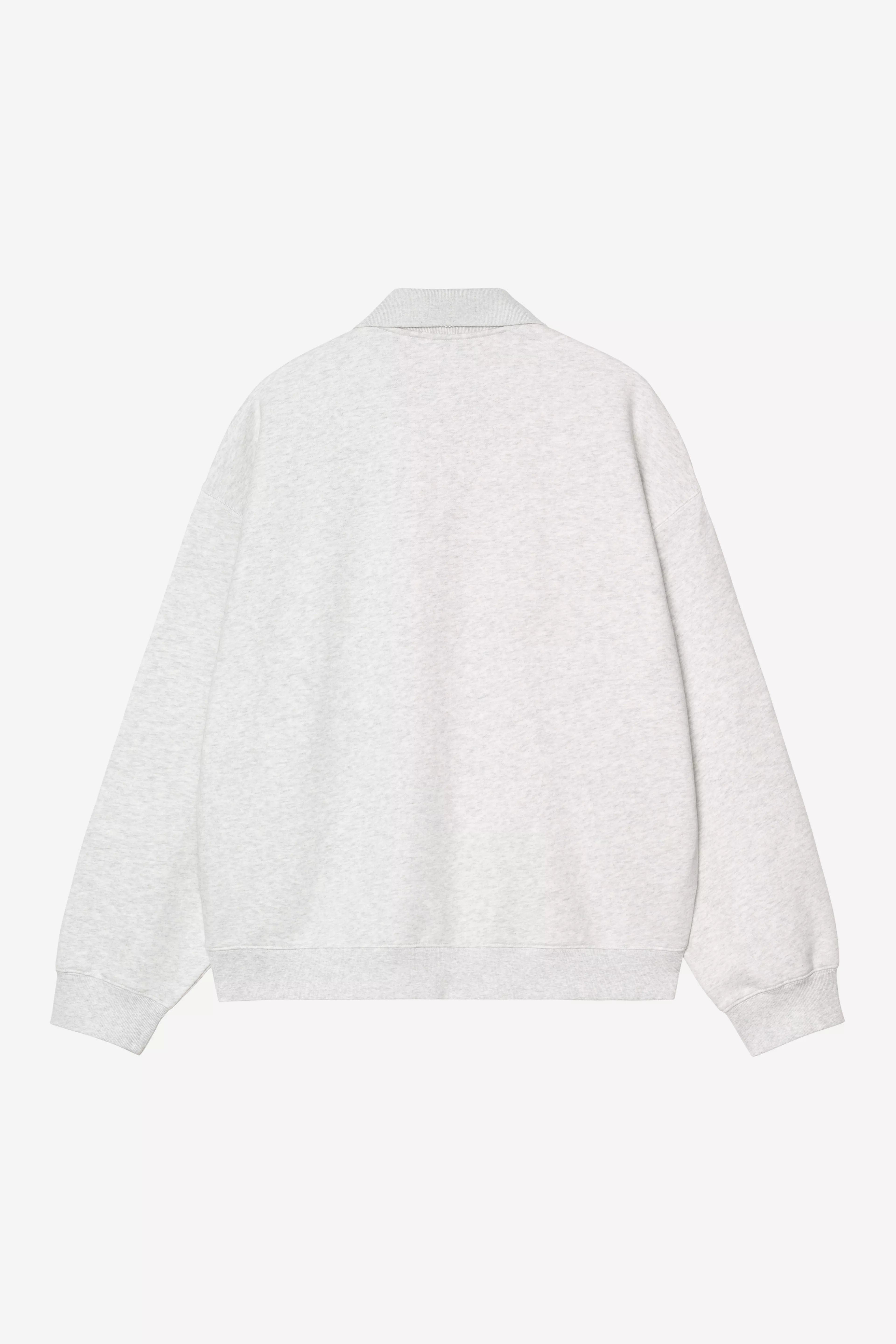 Carhartt WIP Wip Label Polo Sweat - Ash Heather