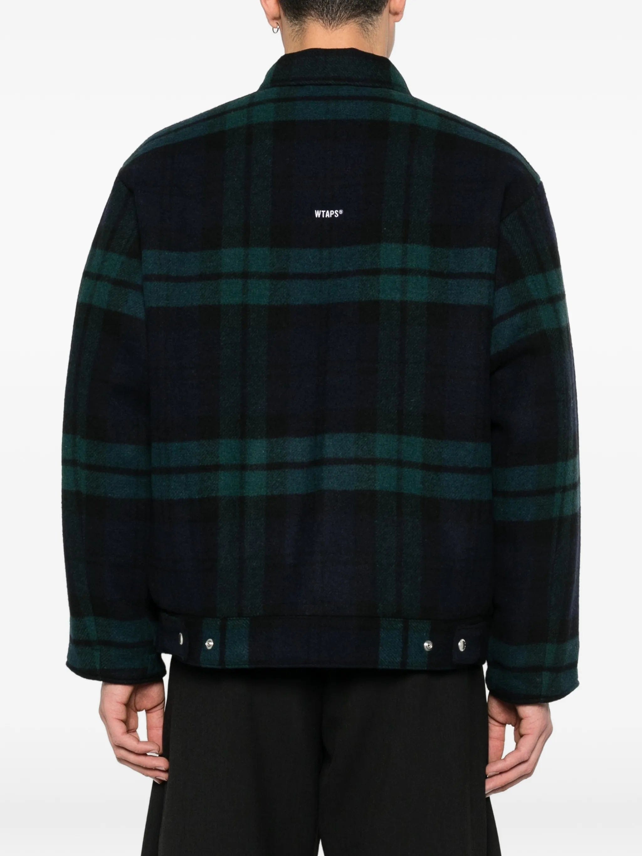 WTAPS checked zip - up shirt jacket