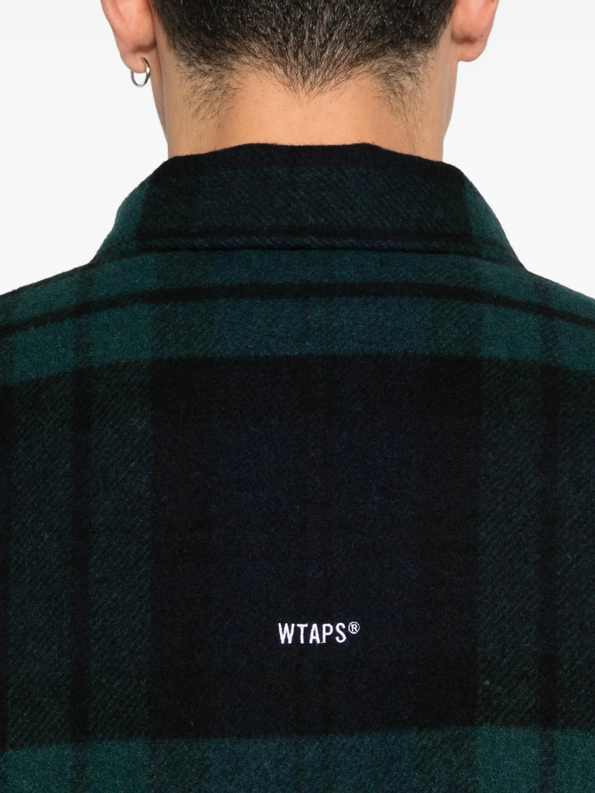 WTAPS checked zip - up shirt jacket