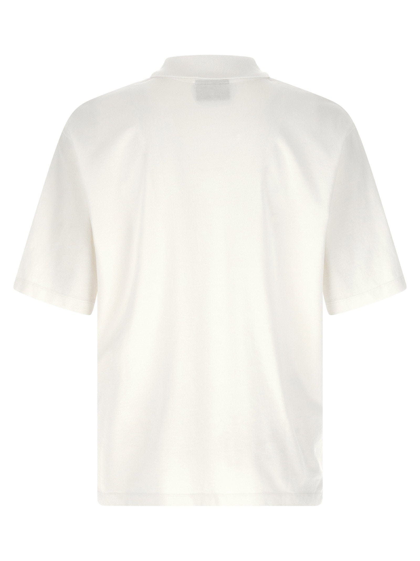 DSQUARED2 Logo - Embroidered Cotton Jersey Polo Shirt — White