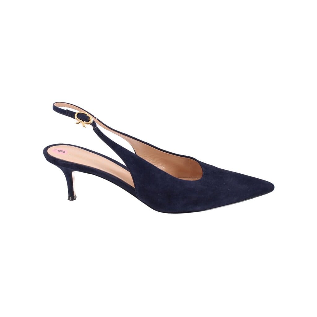 Gianvito ROSSI SUEDE HEELS NAVY 40 EU | 9 US