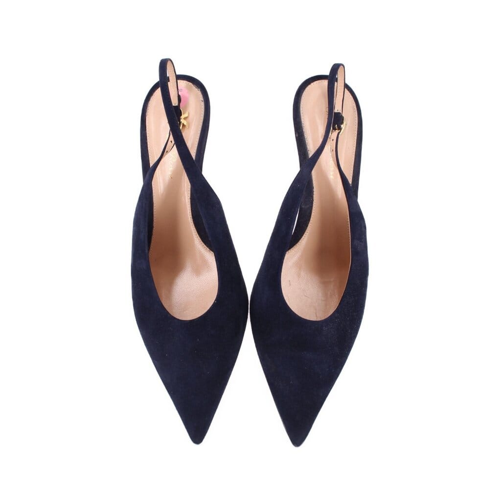 Gianvito ROSSI SUEDE HEELS NAVY 40 EU | 9 US