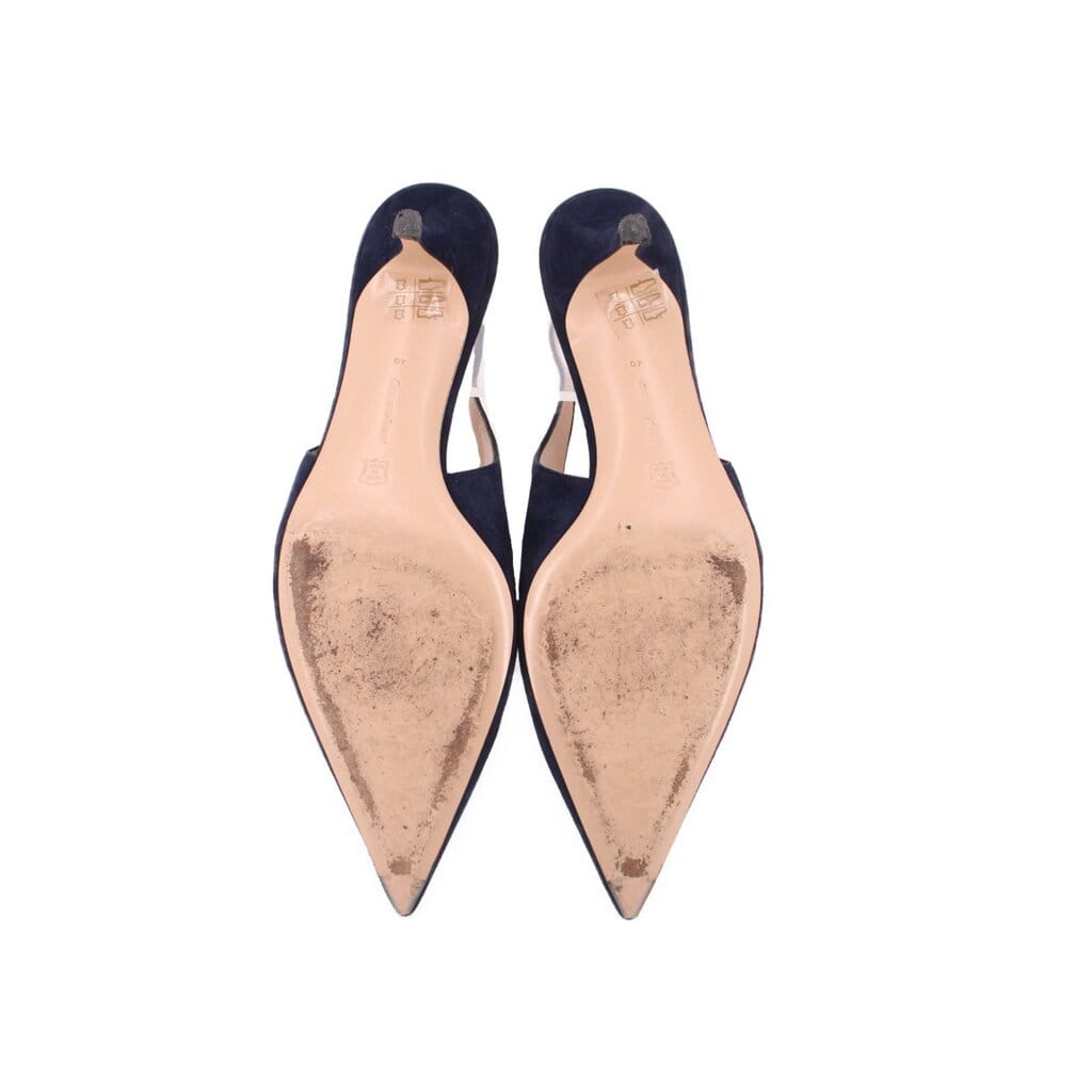 Gianvito ROSSI SUEDE HEELS NAVY 40 EU | 9 US