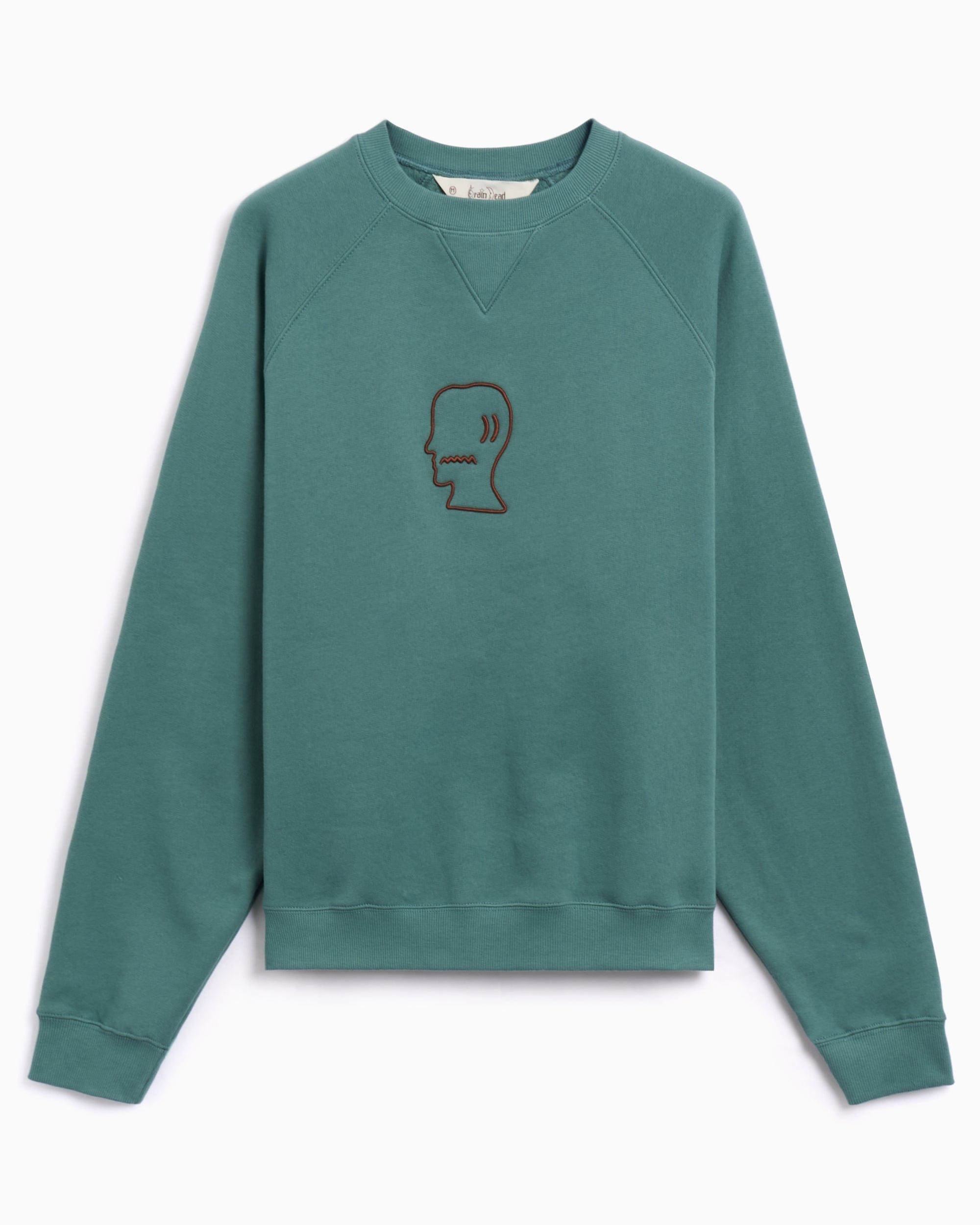 Brain Dead Sudadera con logo Brain Dead Head Raglan para hombre