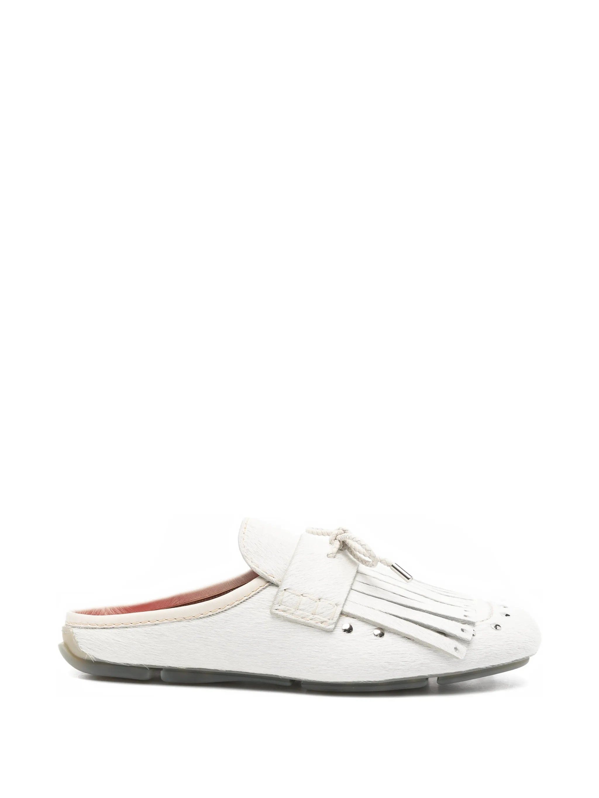 Wales Bonner Montego fringed calf - hair mules