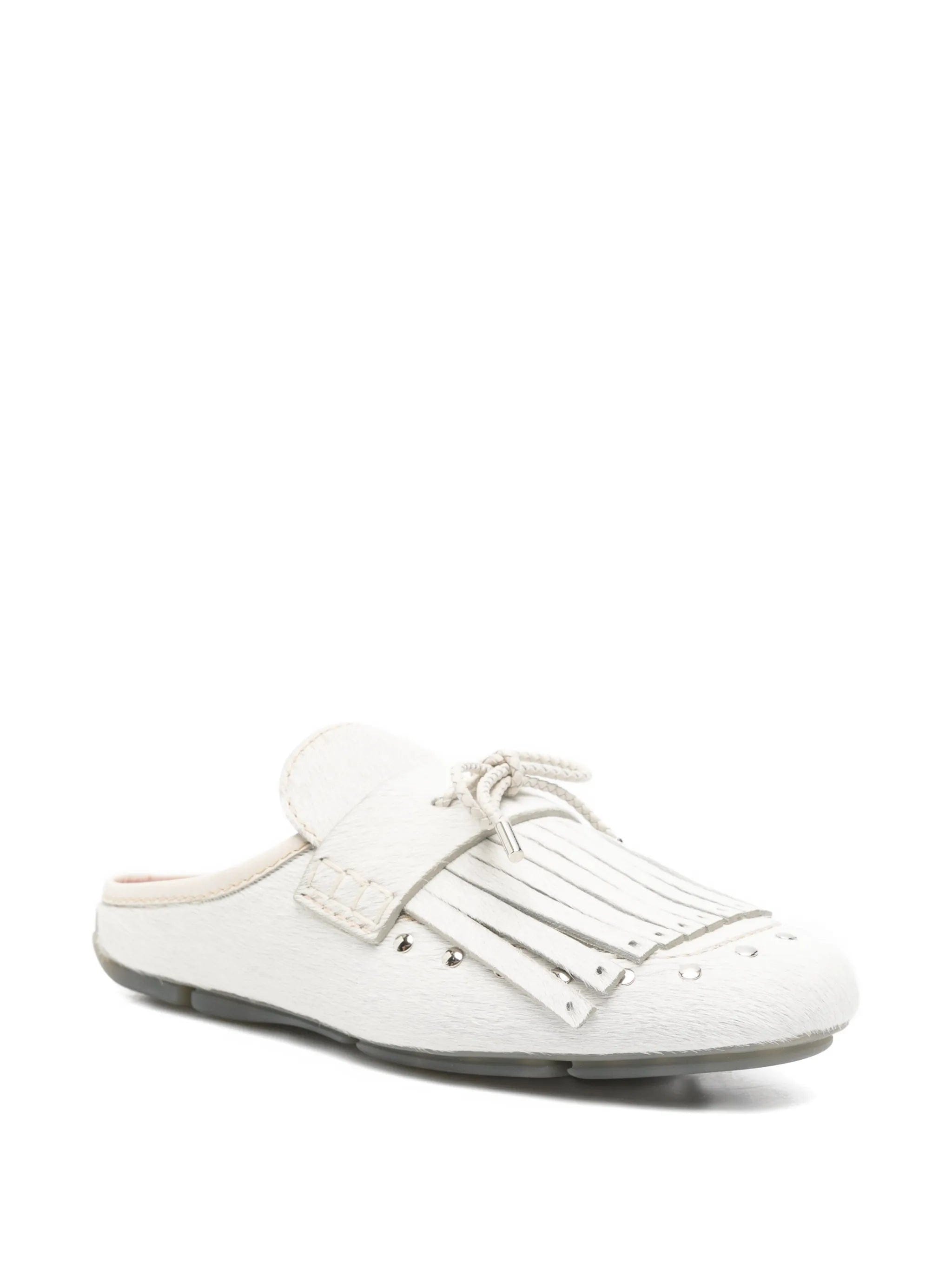 Wales Bonner Montego fringed calf - hair mules