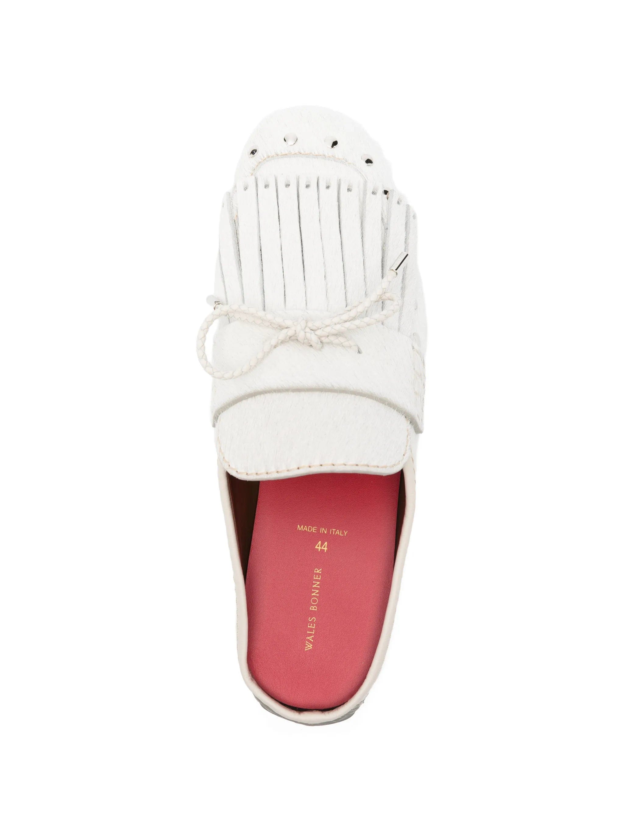 Wales Bonner Montego fringed calf - hair mules