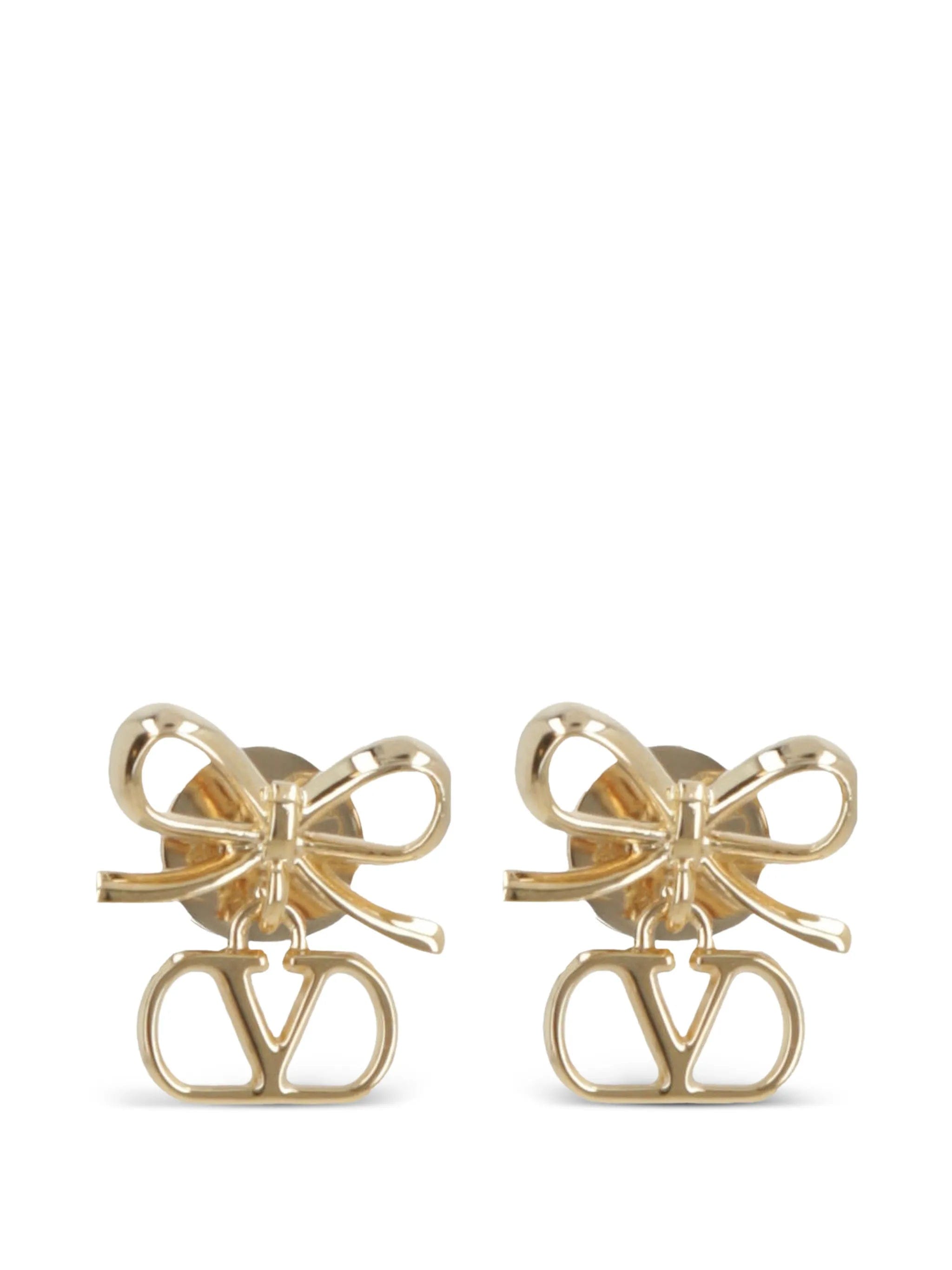 Valentino Garavani V - logo bow earrings