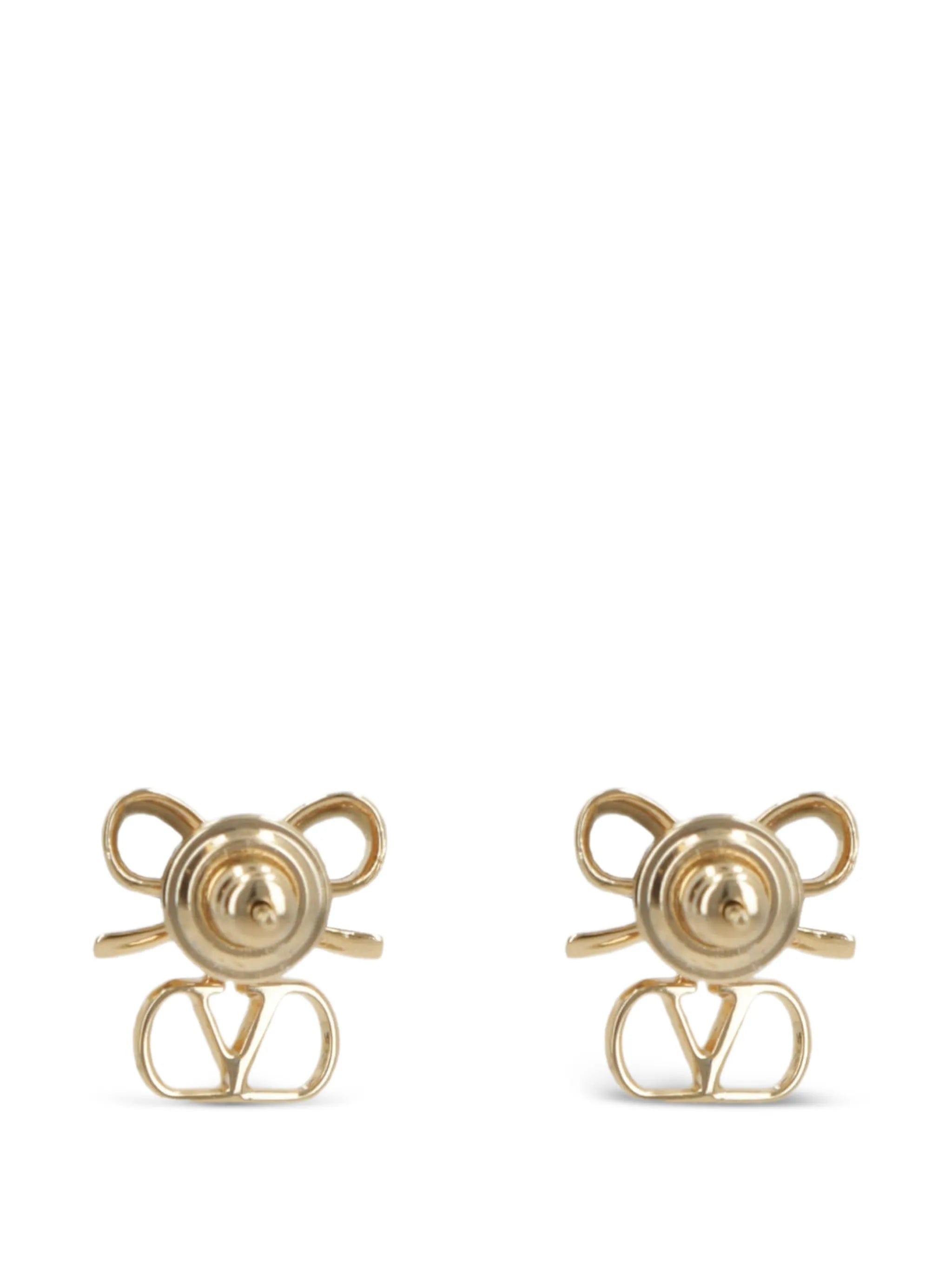 Valentino Garavani V - logo bow earrings
