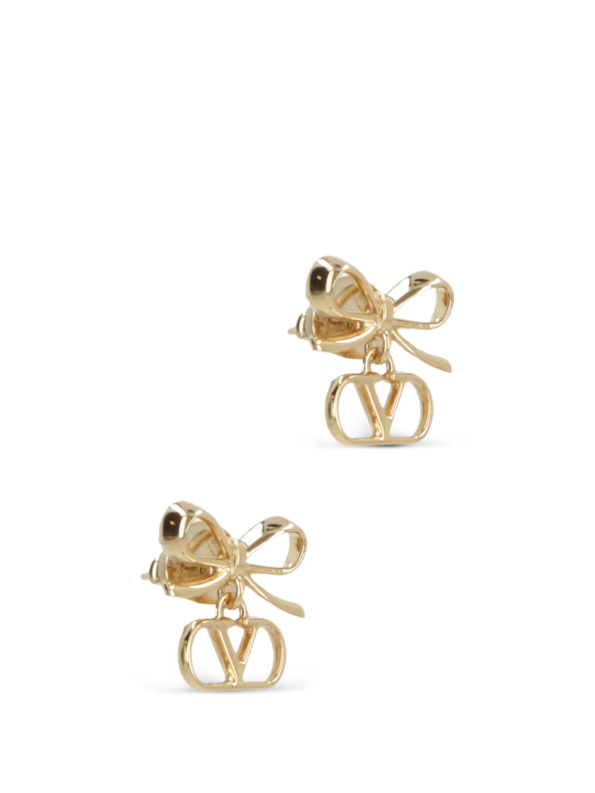 Valentino Garavani V - logo bow earrings