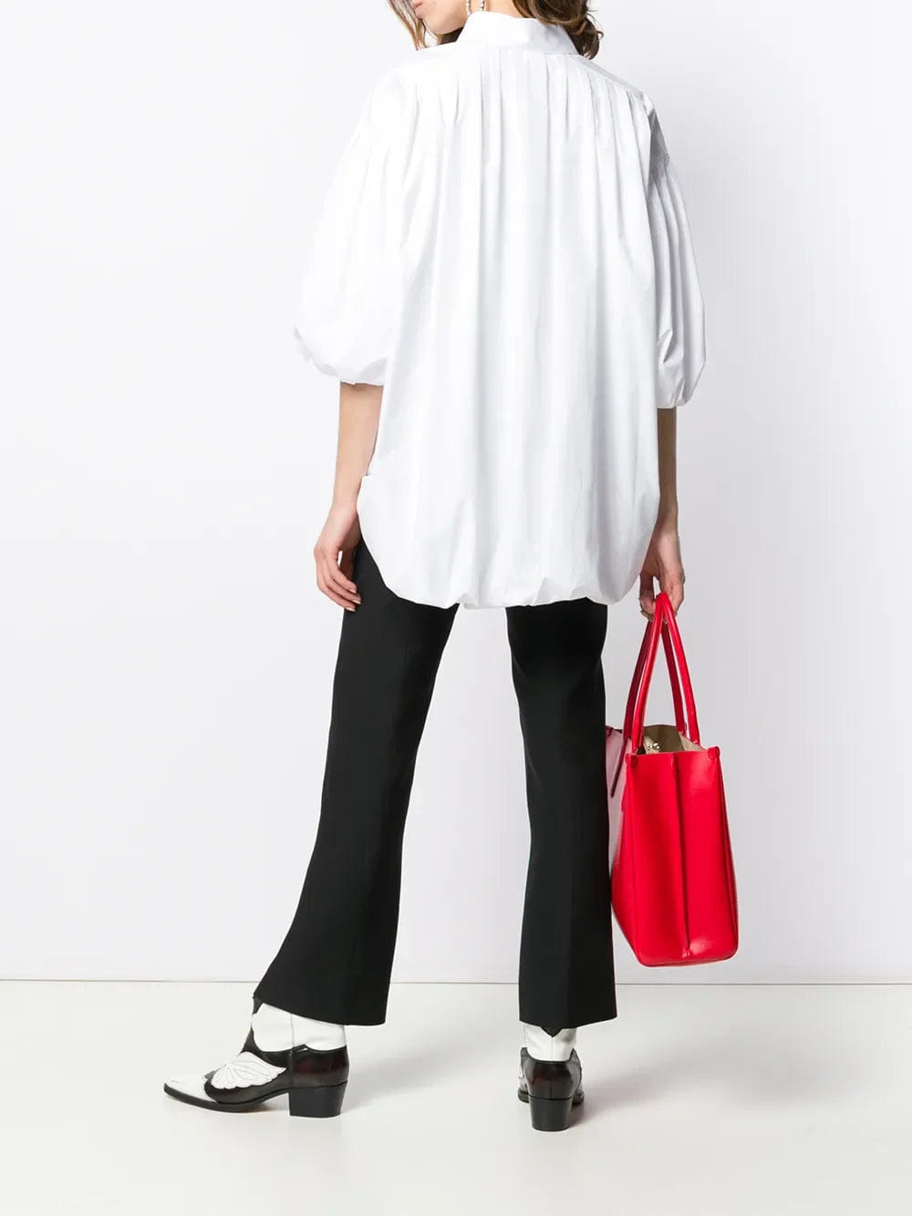 Valentino Garavani Puff Sleeve Poplin Shirt