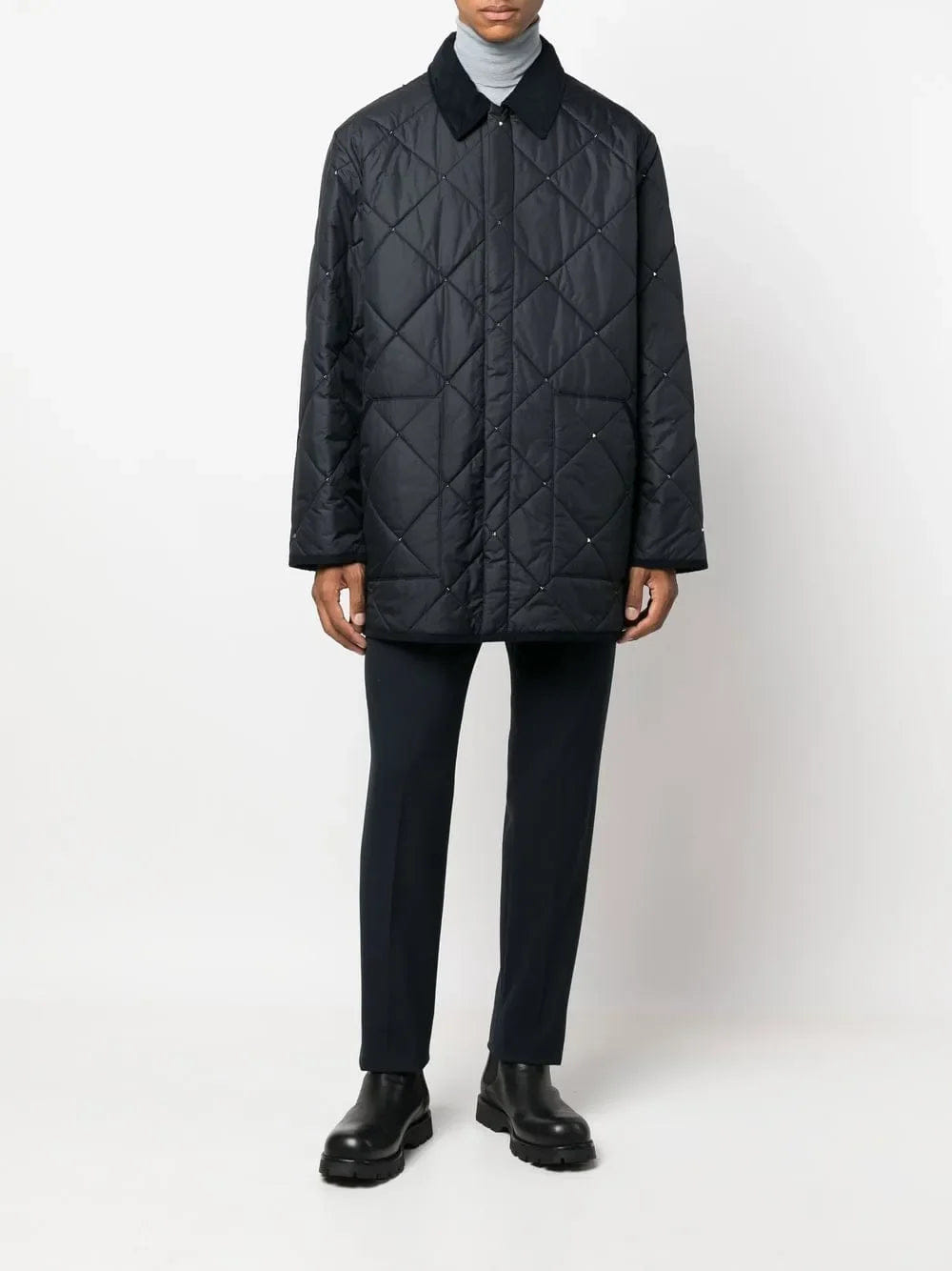 Valentino Garavani Rockstud Diamond - Quilted Short Coat