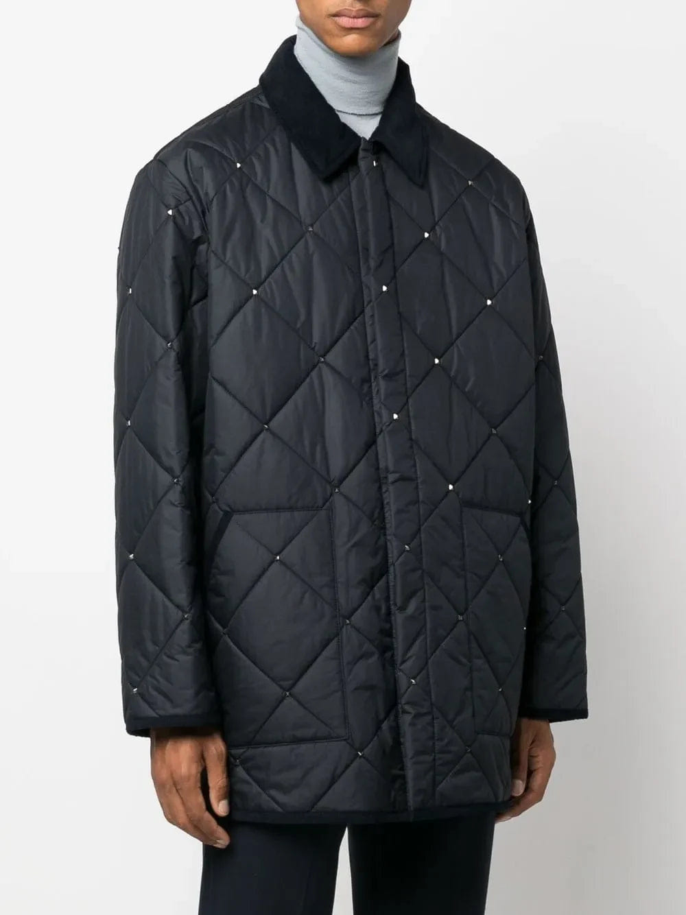 Valentino Garavani Rockstud Diamond - Quilted Short Coat