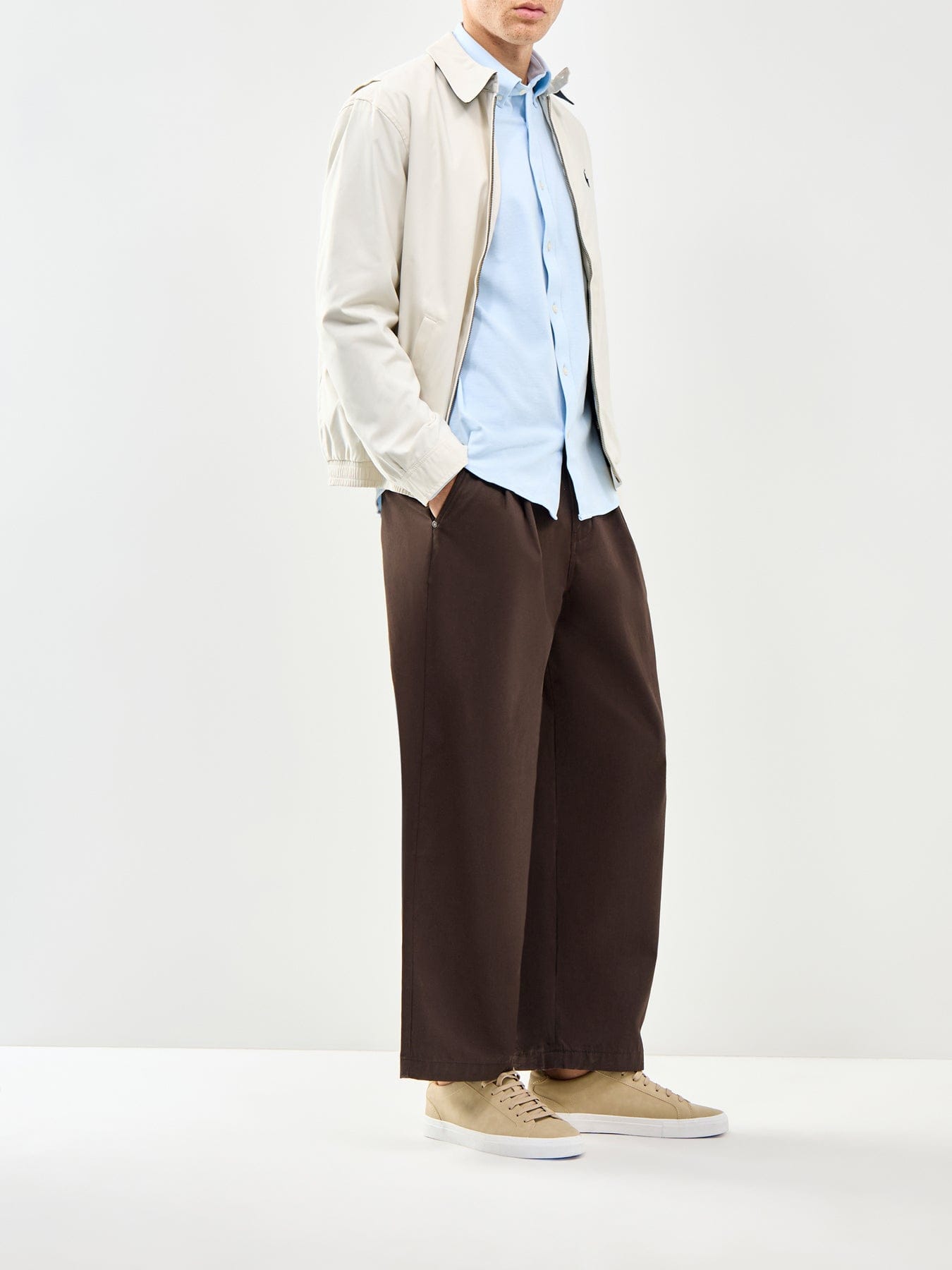 GANT Jersey Piqué Stretch Shirt Blue
