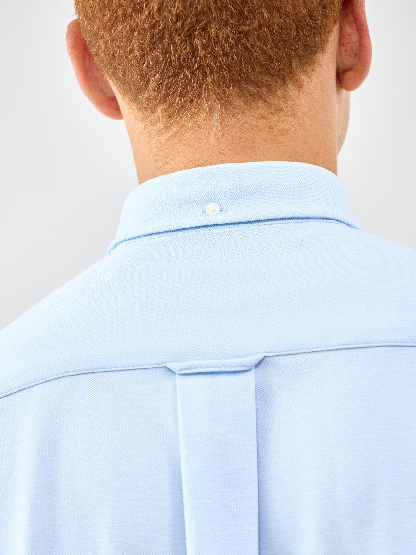 GANT Jersey Piqué Stretch Shirt Blue