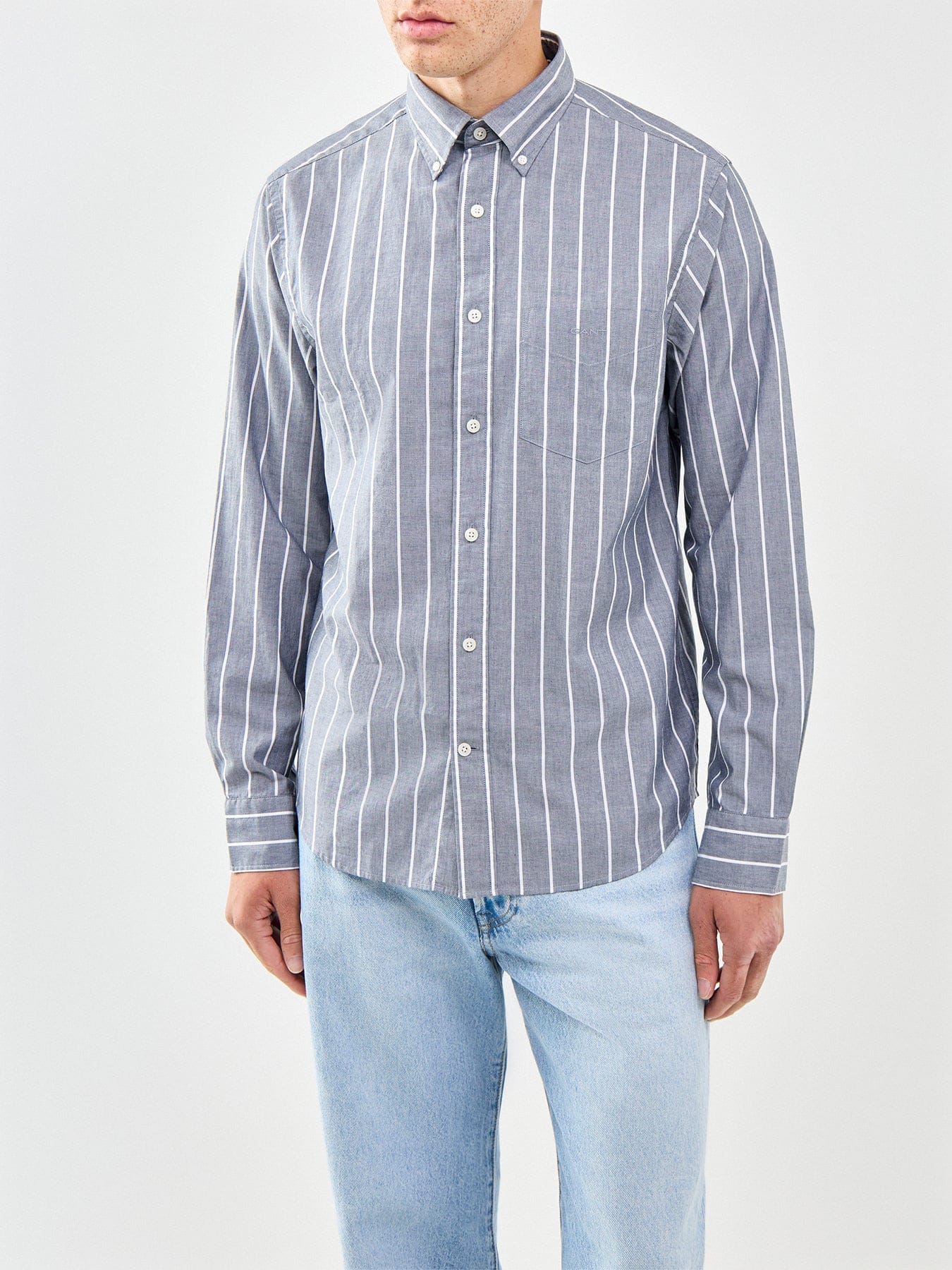 GANT Poplin Melange Stripe Shirt