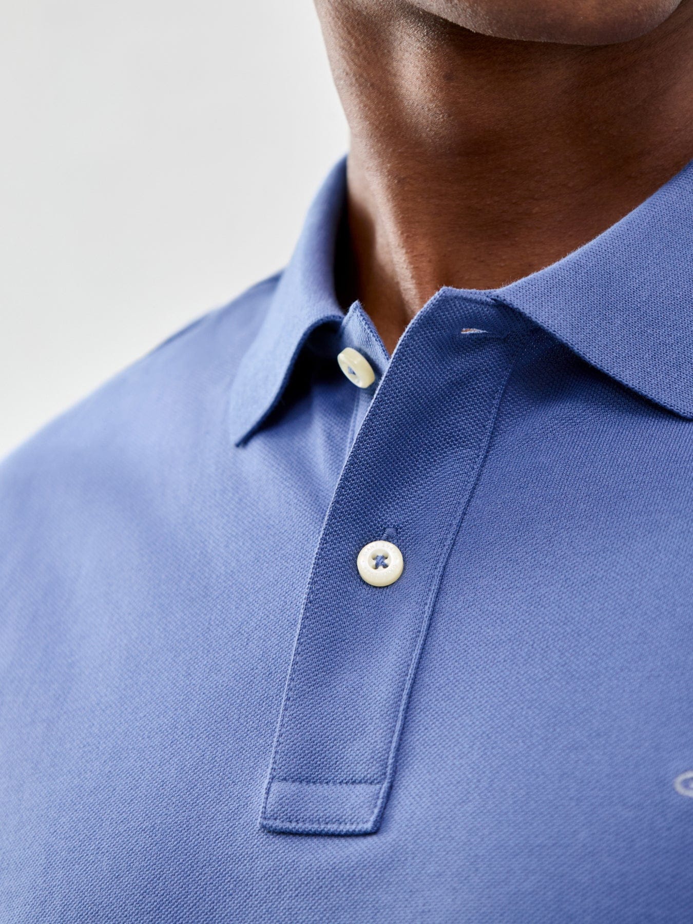 GANT Shield Pique Polo Shirt Blue