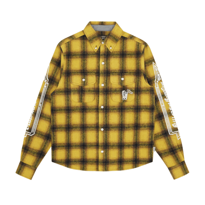 Billionaire Boys Club Check L/s Shirt Yellow