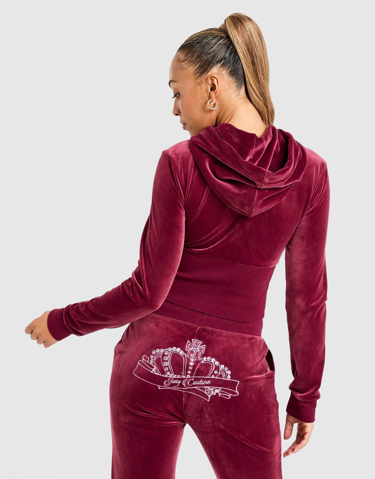 Juicy Couture Crown Velour Corset Hoodie