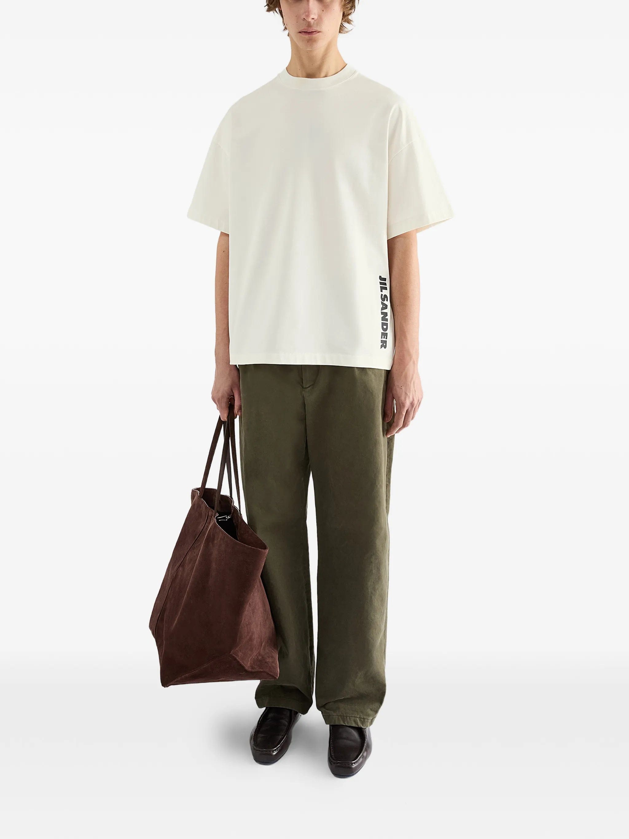 Jil Sander logo - print crew - neck T - shirt