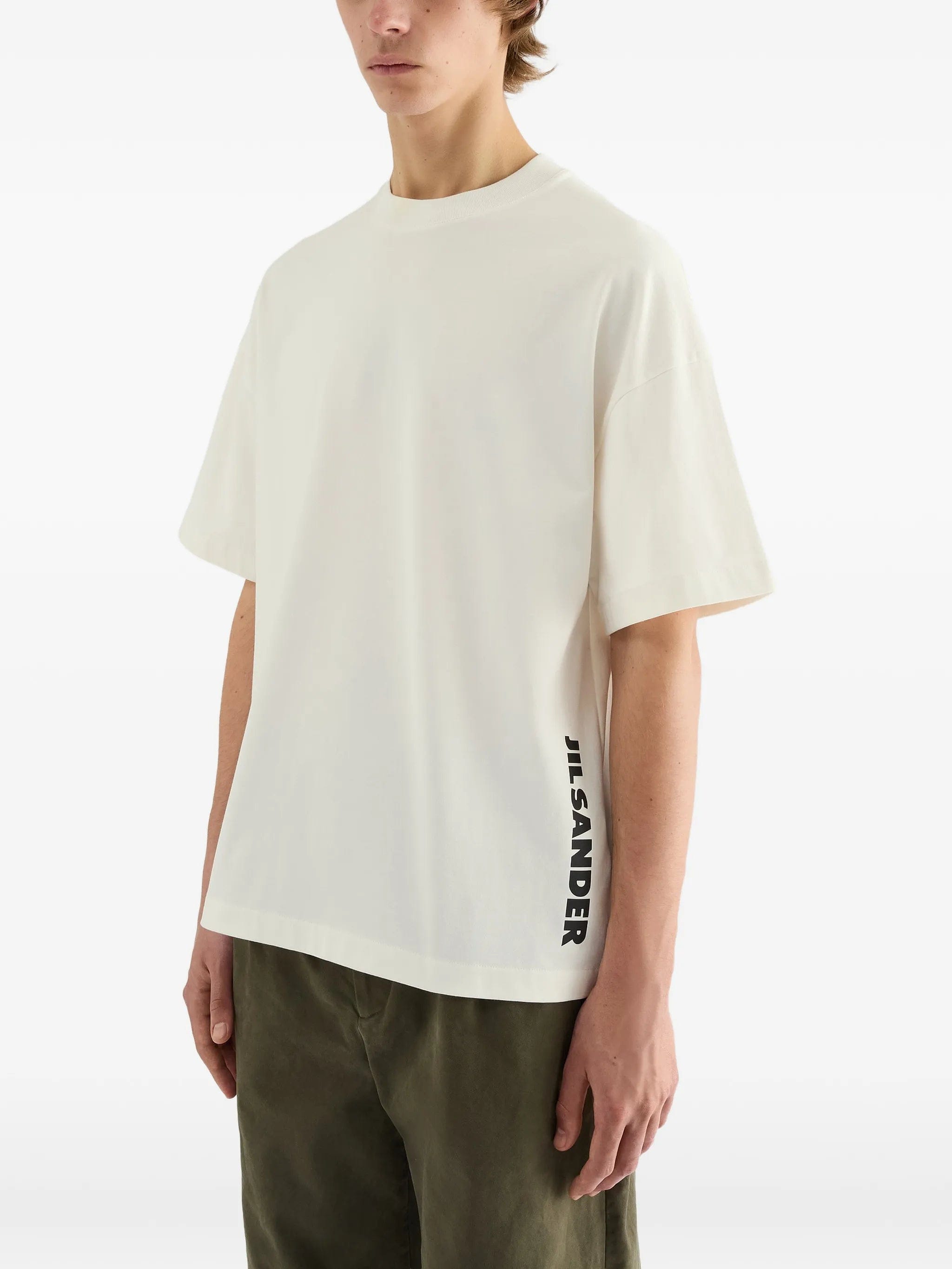 Jil Sander logo - print crew - neck T - shirt