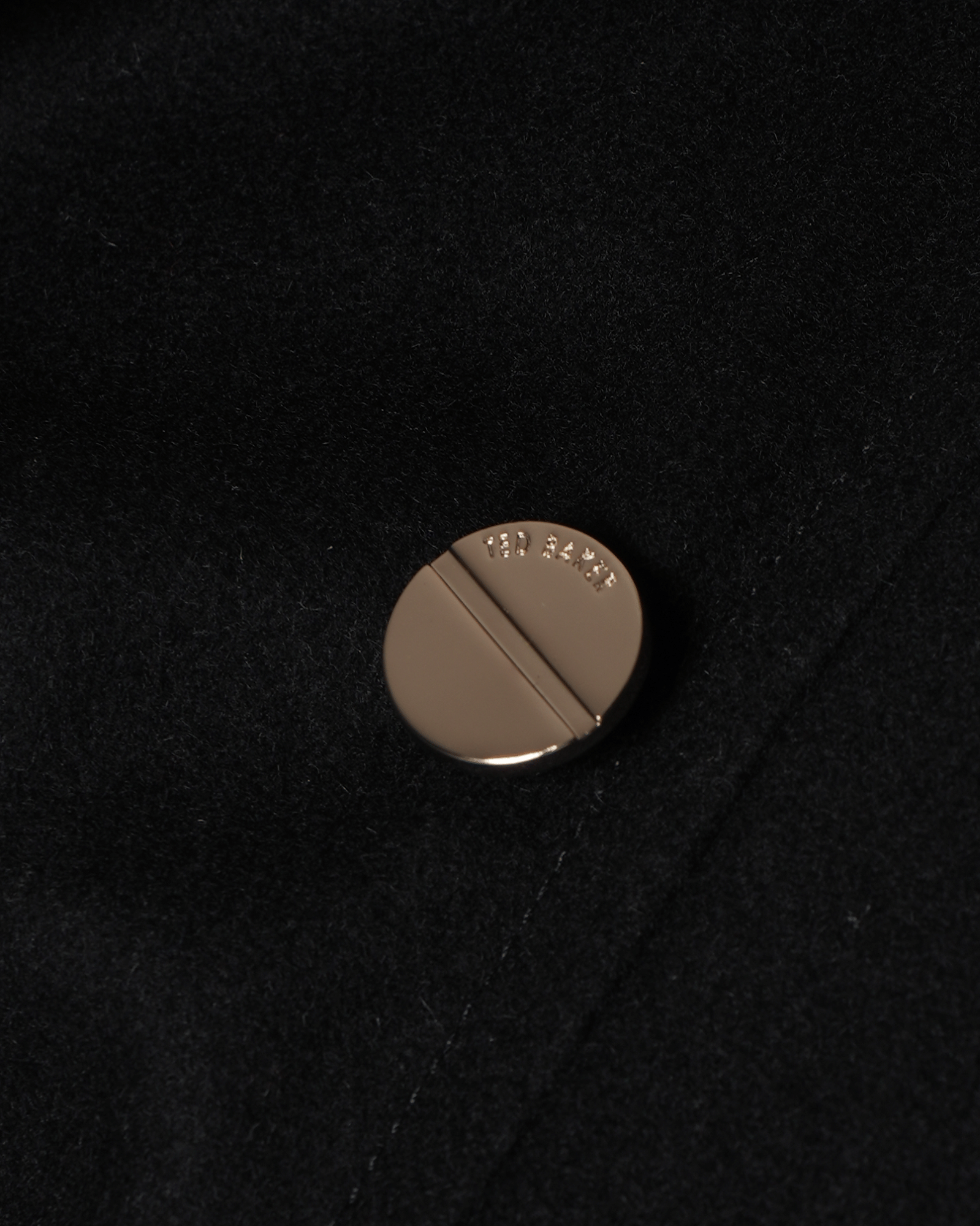 Ted Baker New Ted Baker Black Wrap Wool Coat