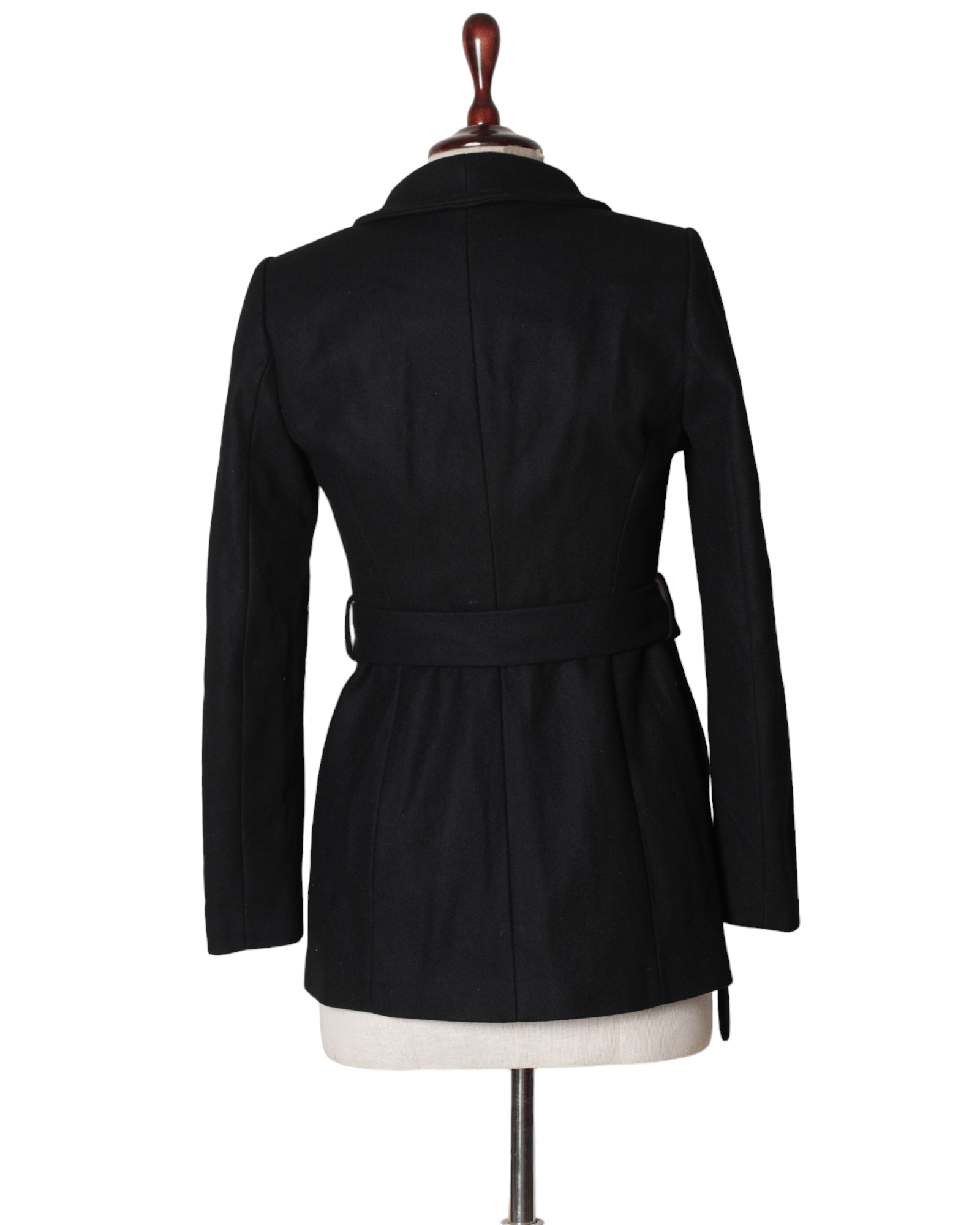 Ted Baker New Ted Baker Black Wrap Wool Coat