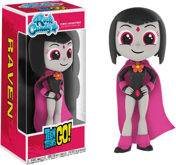 Funko Teen Titans Go! - Raven (pink) US Exclusive Rock Candy