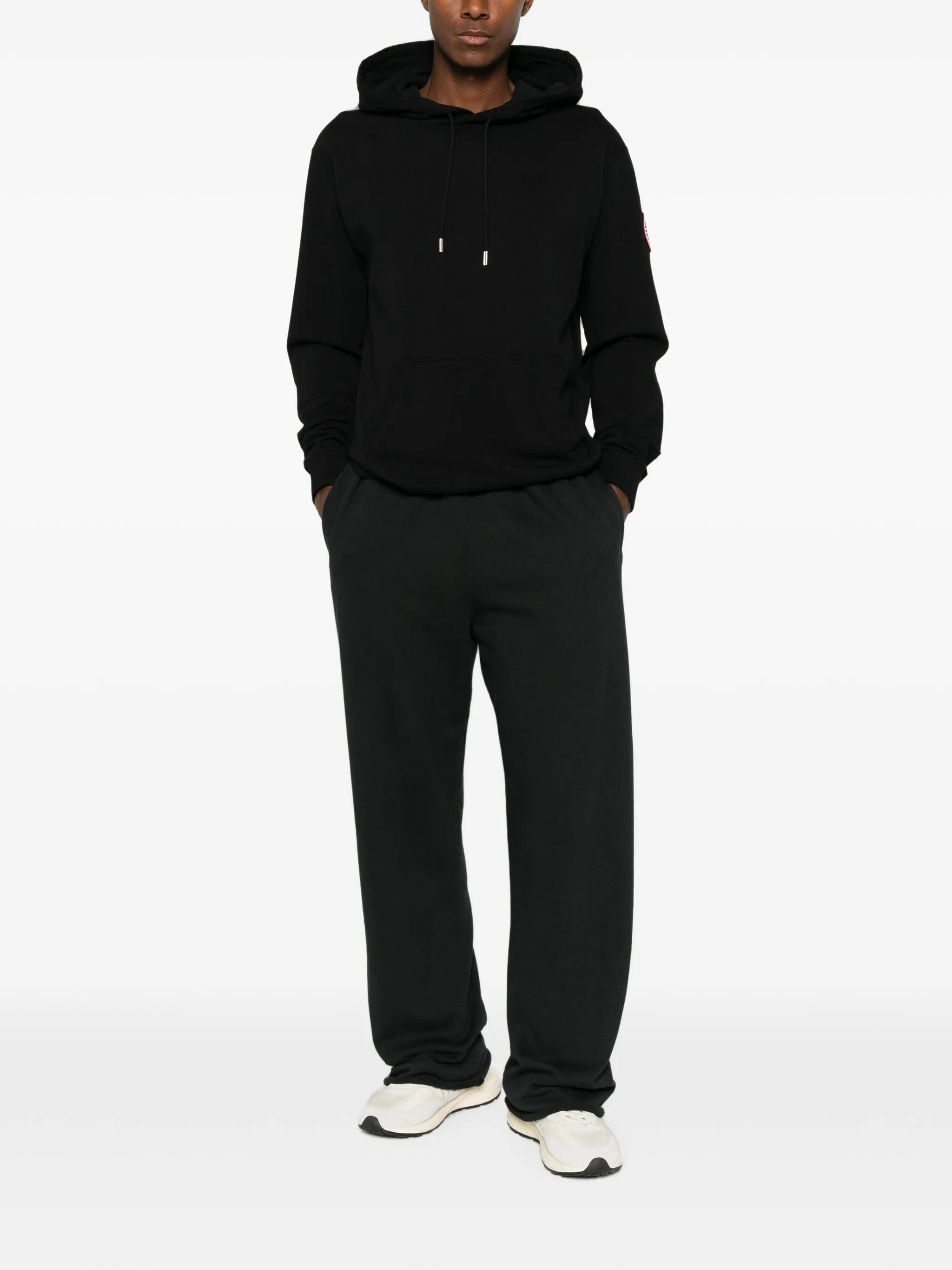 Canada Goose logo - patch drawstring hoodie