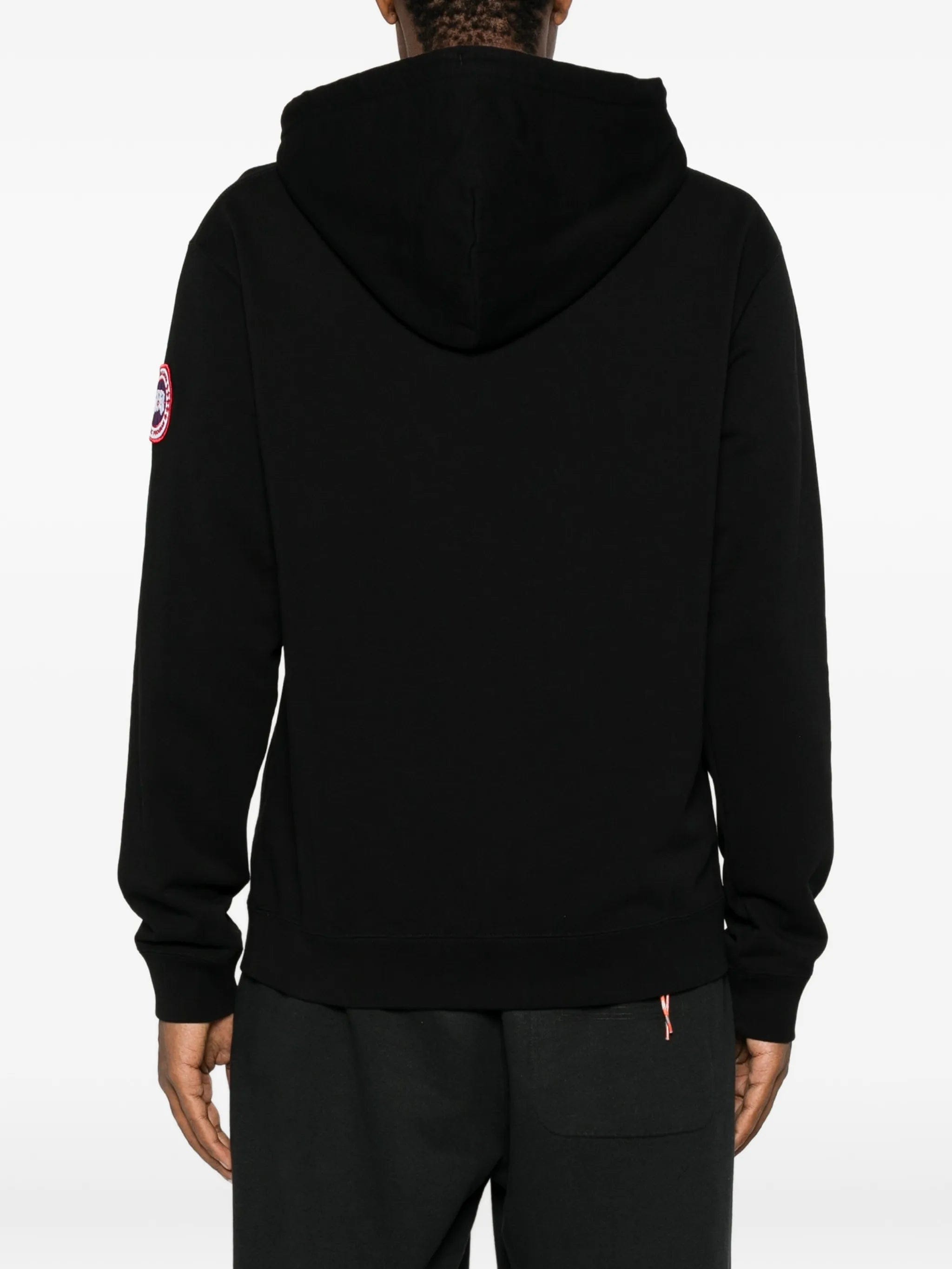 Canada Goose logo - patch drawstring hoodie