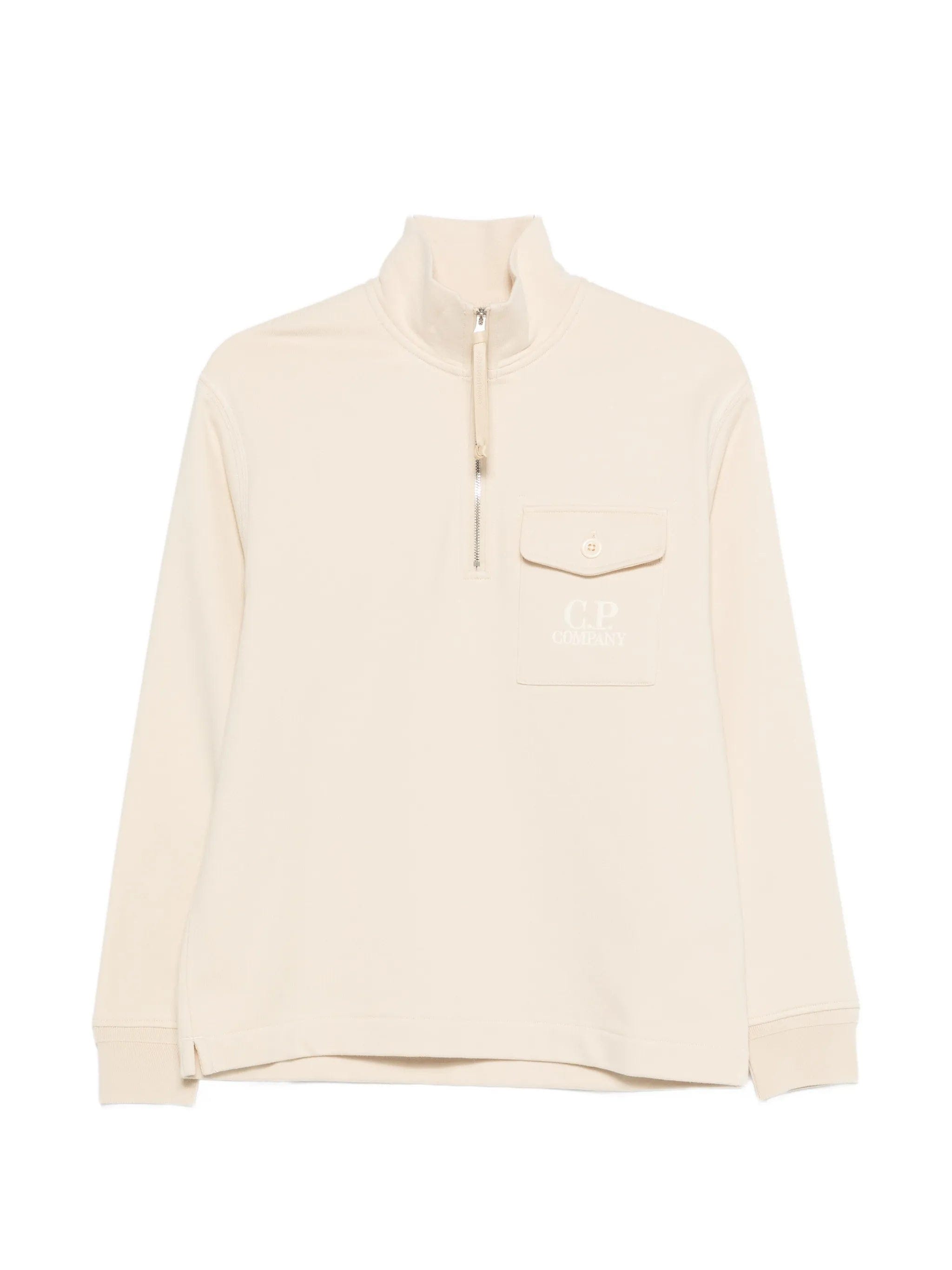 C.P. Company Diagonal Raised quarter - zip logo - detail sweatshirt
