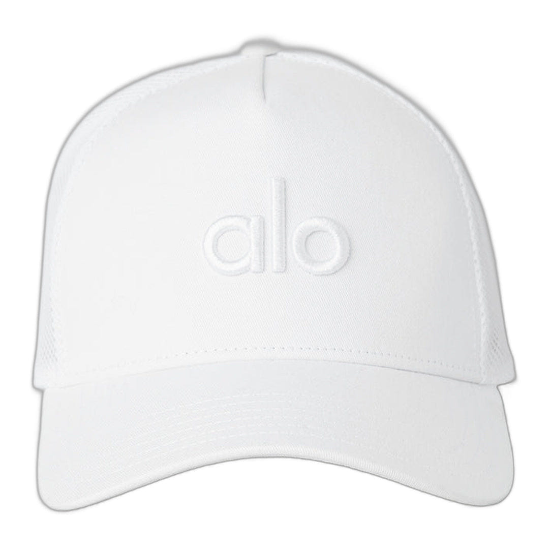 ALO Yoga alo District Trucker Hat - White/White