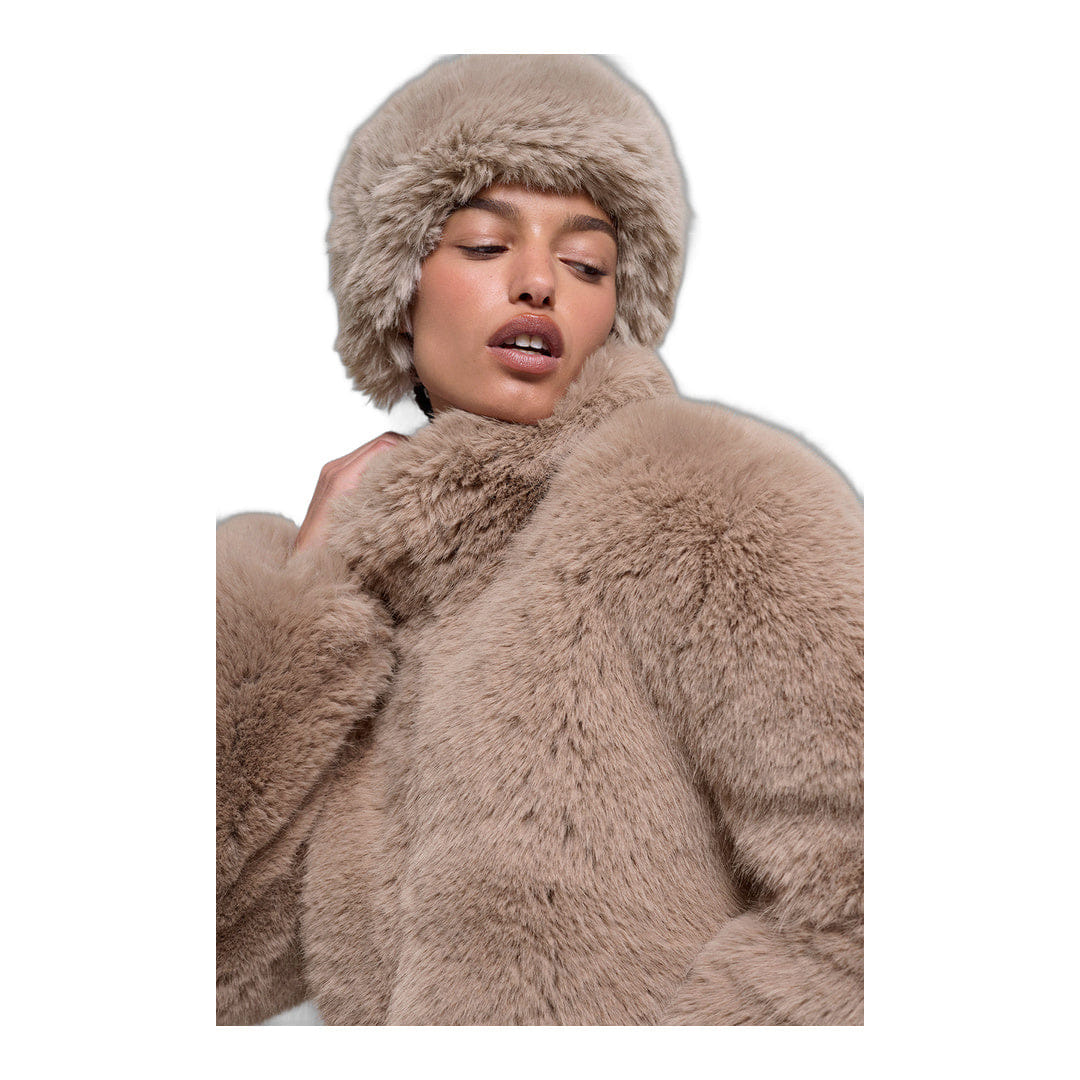 ALO Yoga alo Opulent Faux Fur Wintersun Headband - Oat