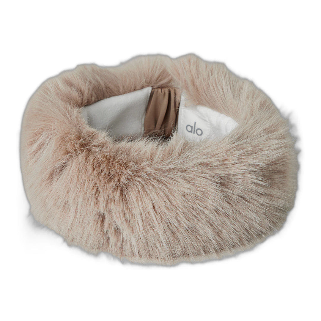 ALO Yoga alo Opulent Faux Fur Wintersun Headband - Oat