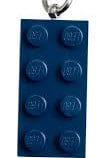 LEGO Earth Blue 2x4 Keyring Key Chain 854237