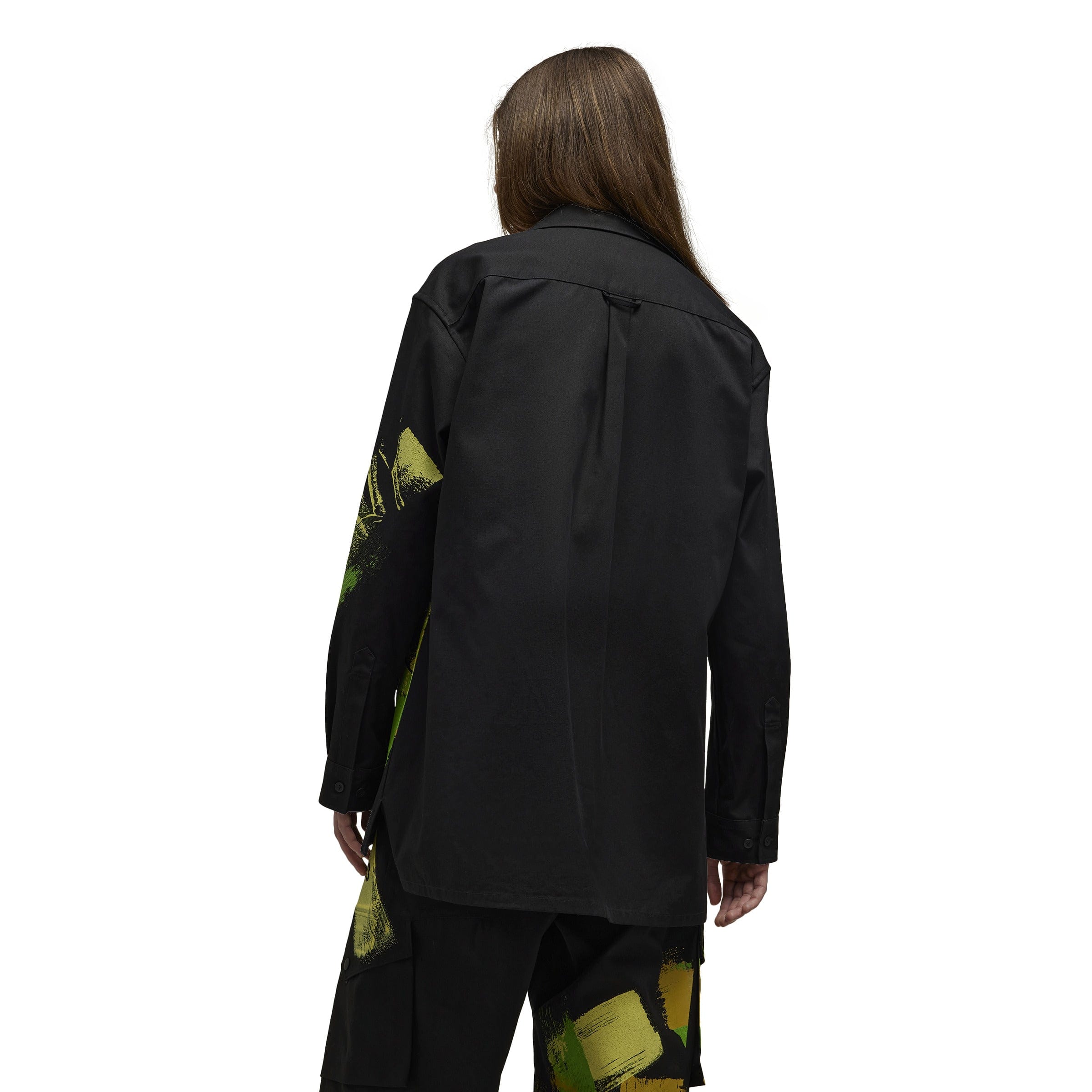 Y-3 GRAPHIC LONG SLEEVE WORKWEAR SHIRT