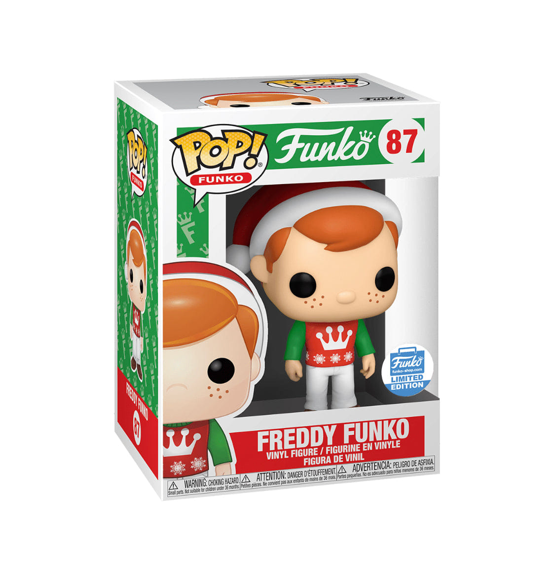 Funko (Box Damage) Funko Freddy Funko (Christmas Sweater) #87