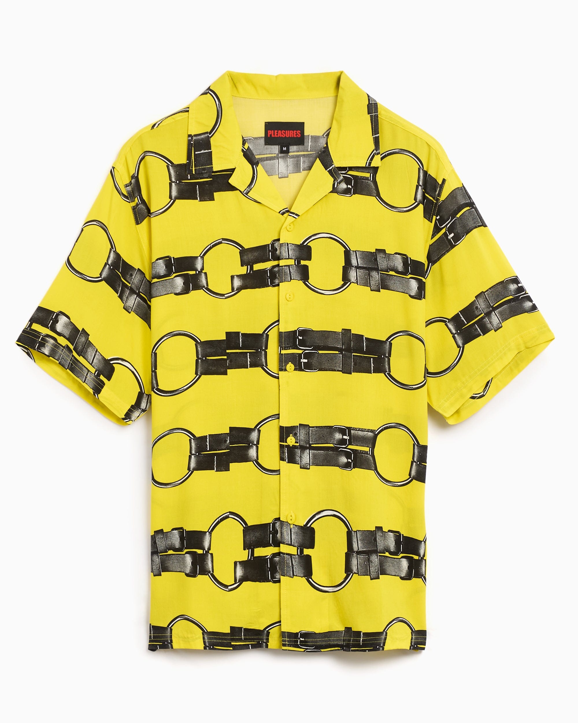 Pleasures Camisa Pleasures Straps Men's Button Down Short Sleeve Shirt para hombre