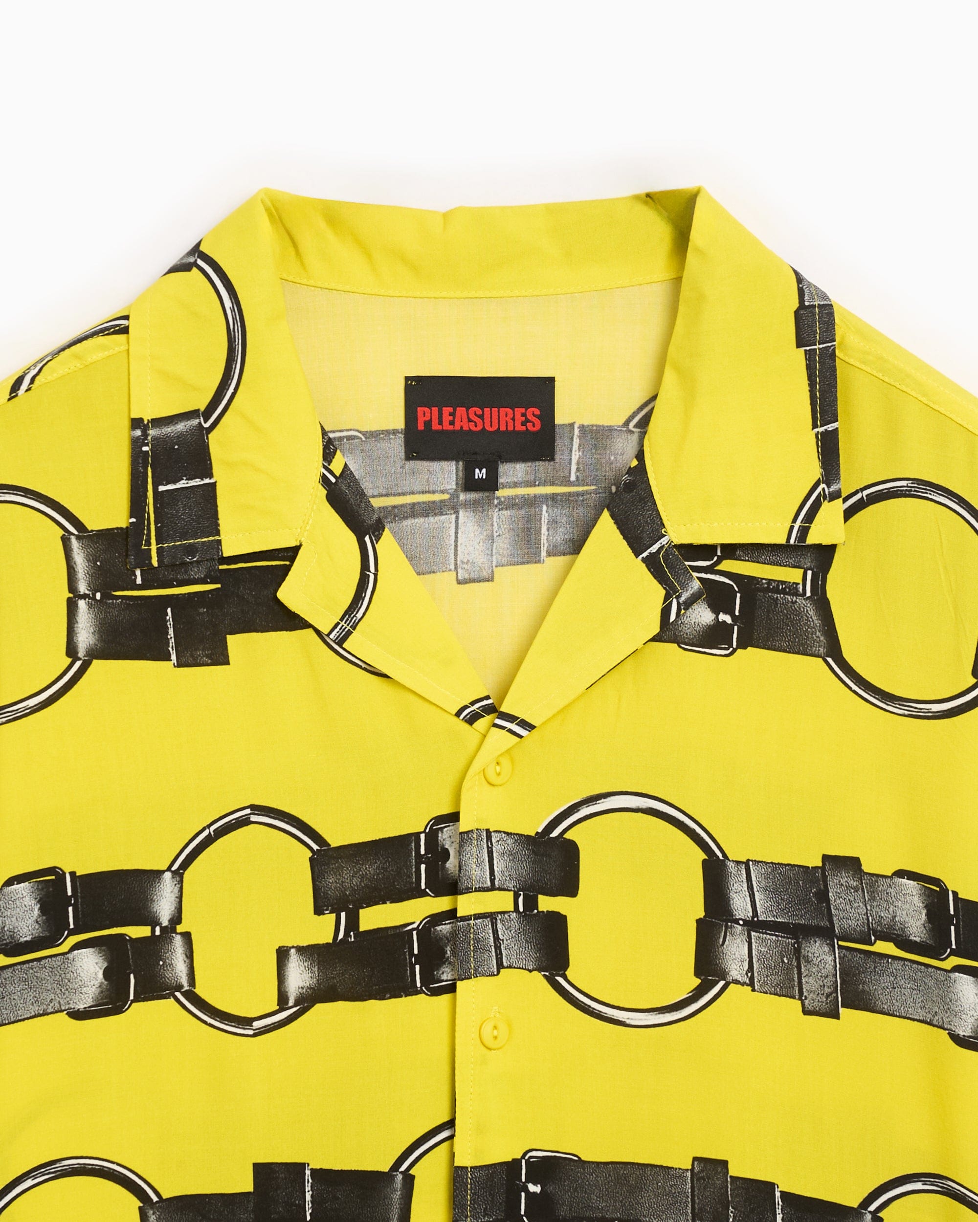 Pleasures Camisa Pleasures Straps Men's Button Down Short Sleeve Shirt para hombre