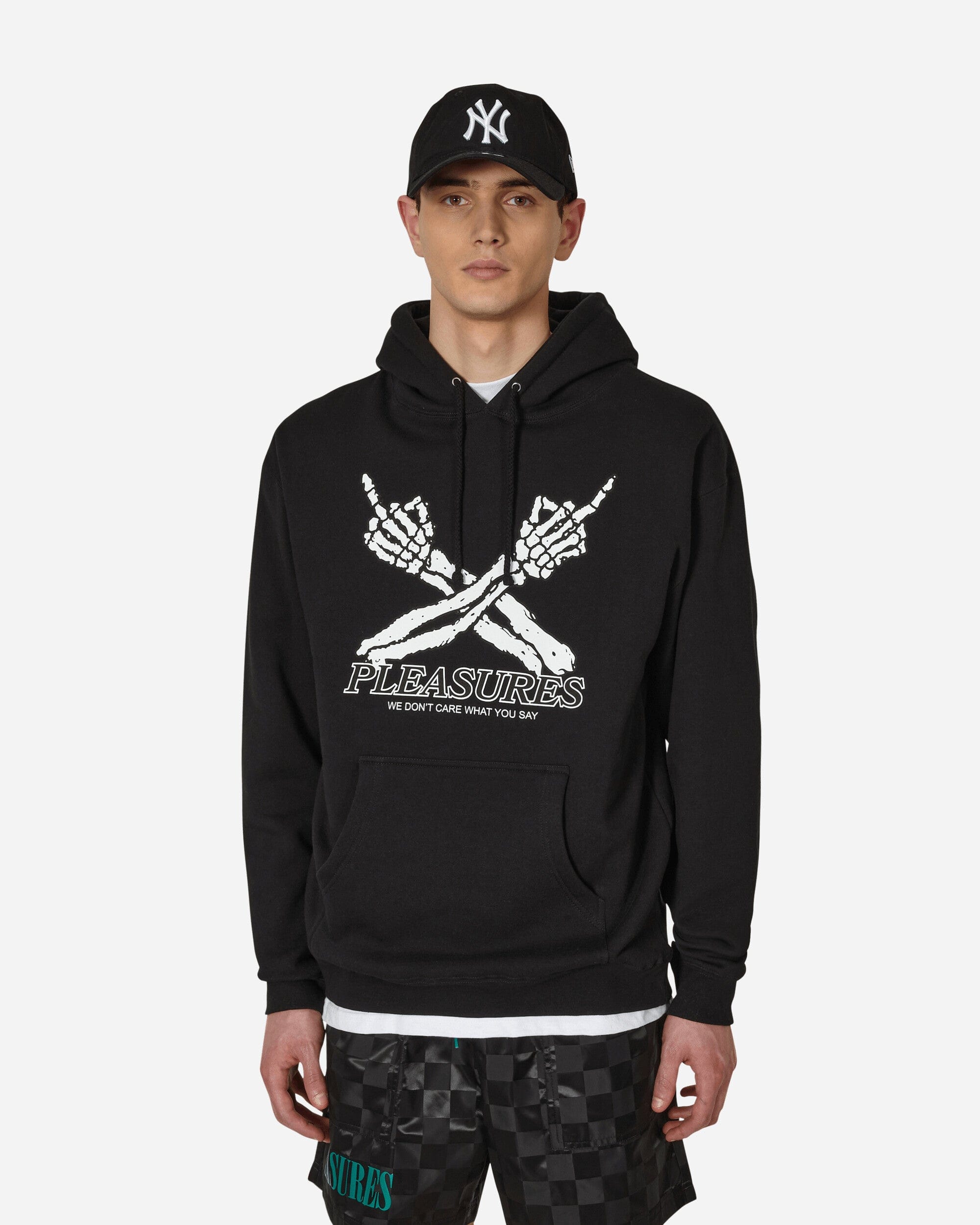 Pleasures Don't Care Hooded Sweatshirt Black