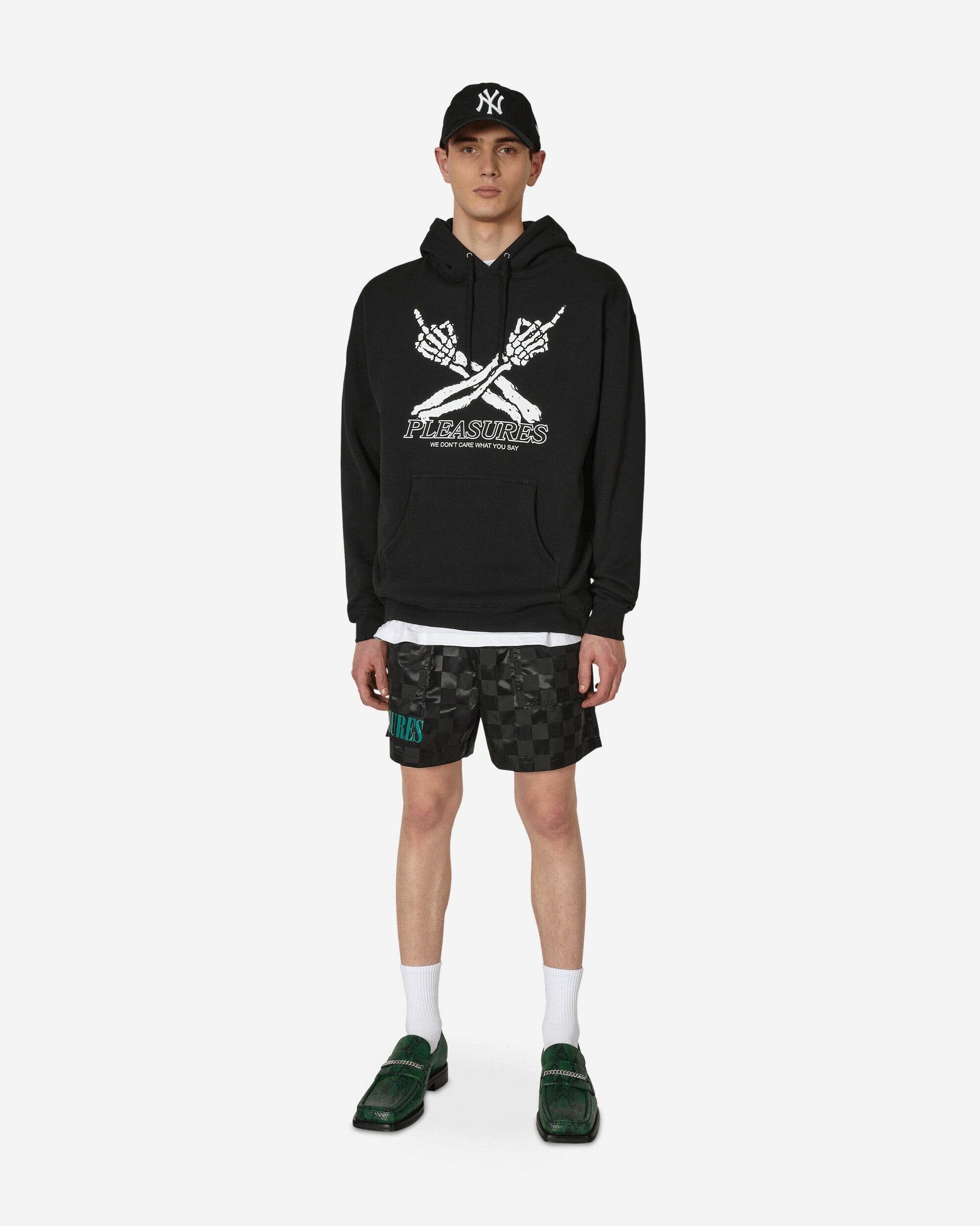Pleasures Don't Care Hooded Sweatshirt Black